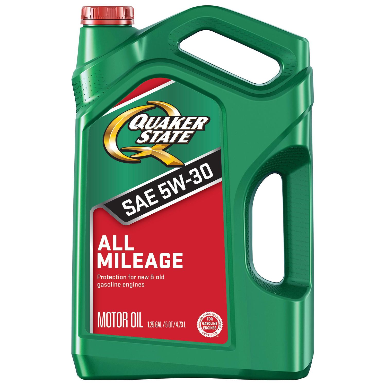 Quaker State High Mileage Conventional 5W-30 Motor Oil 5 Quart Quaker State High Mileage Conventional 5W-30 Motor Oil 5 Quart