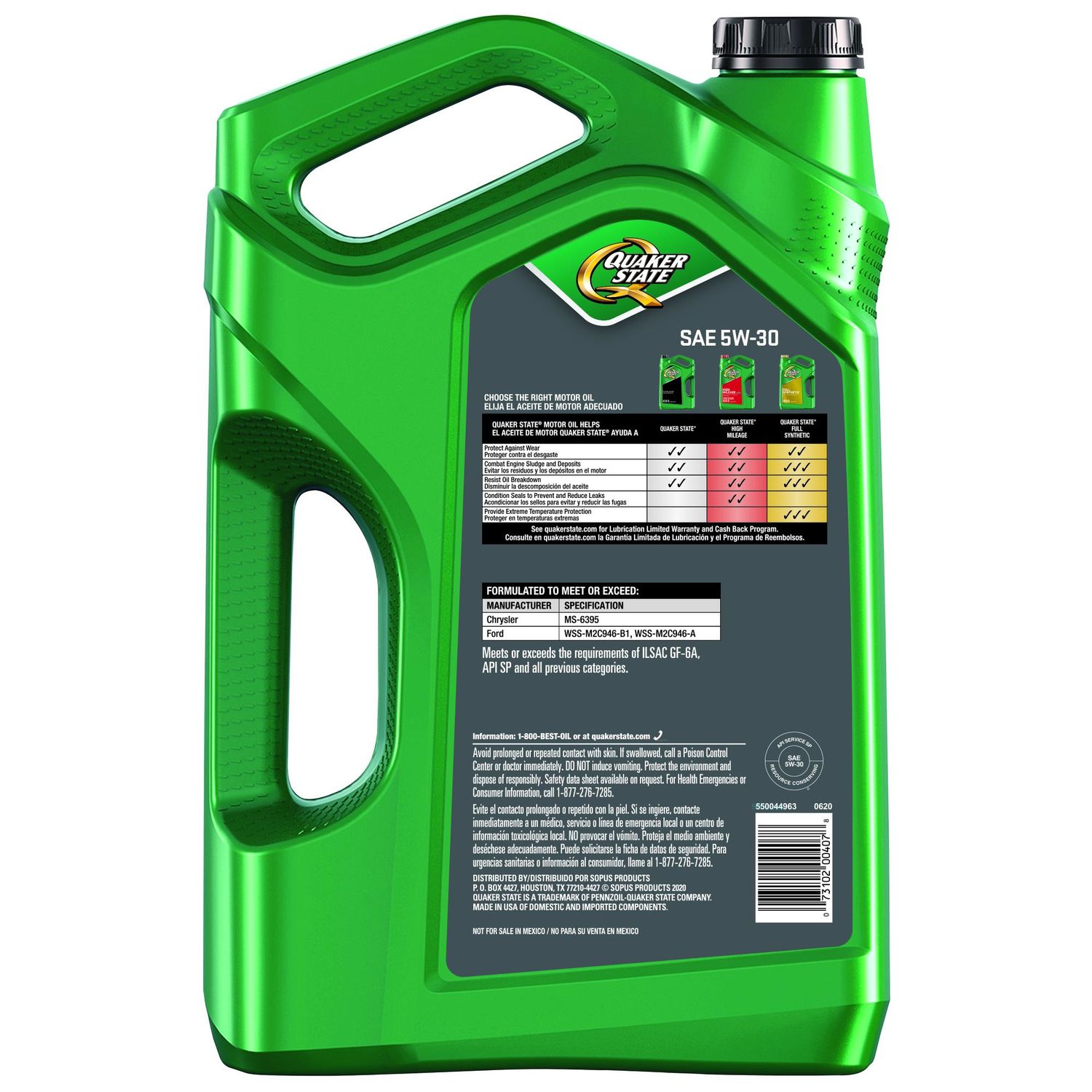 Quaker State Conventional 5W-30 Motor Oil 5 Quart | AutoZone