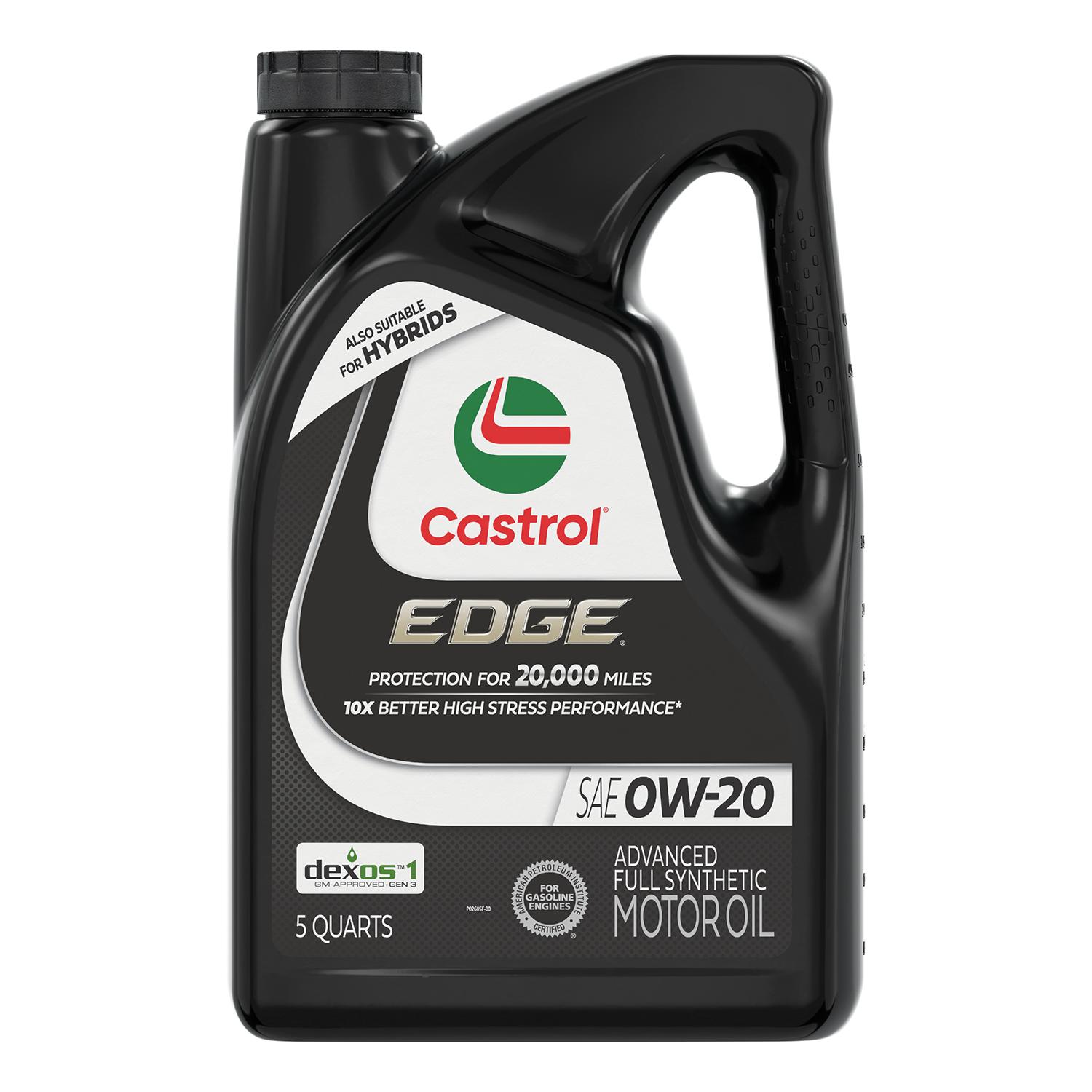 Castrol EDGE Full Synthetic 0W-20 Motor Oil 5 Quart for Volvo V90