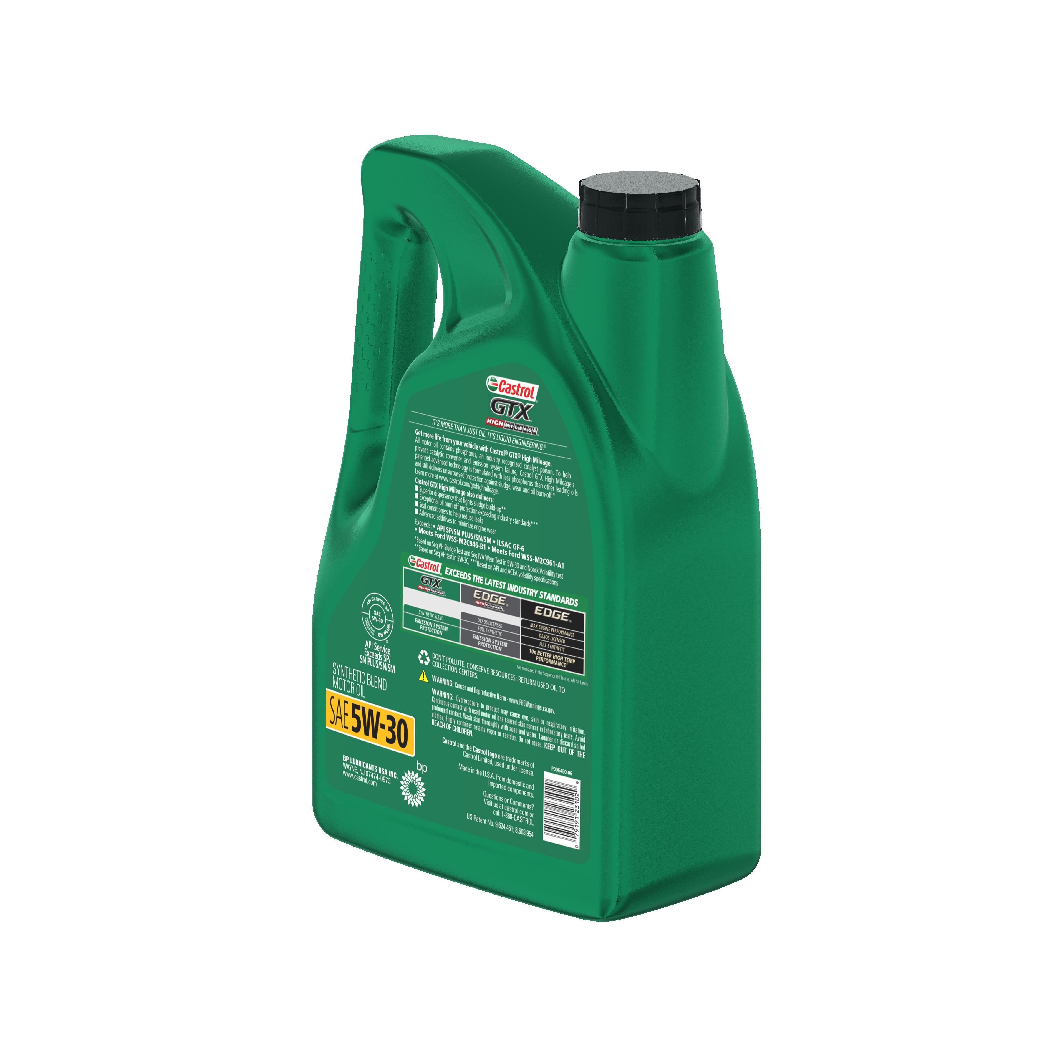 Castrol GTX Synthetic Blend 5W-30 Motor Oil 5 Quart