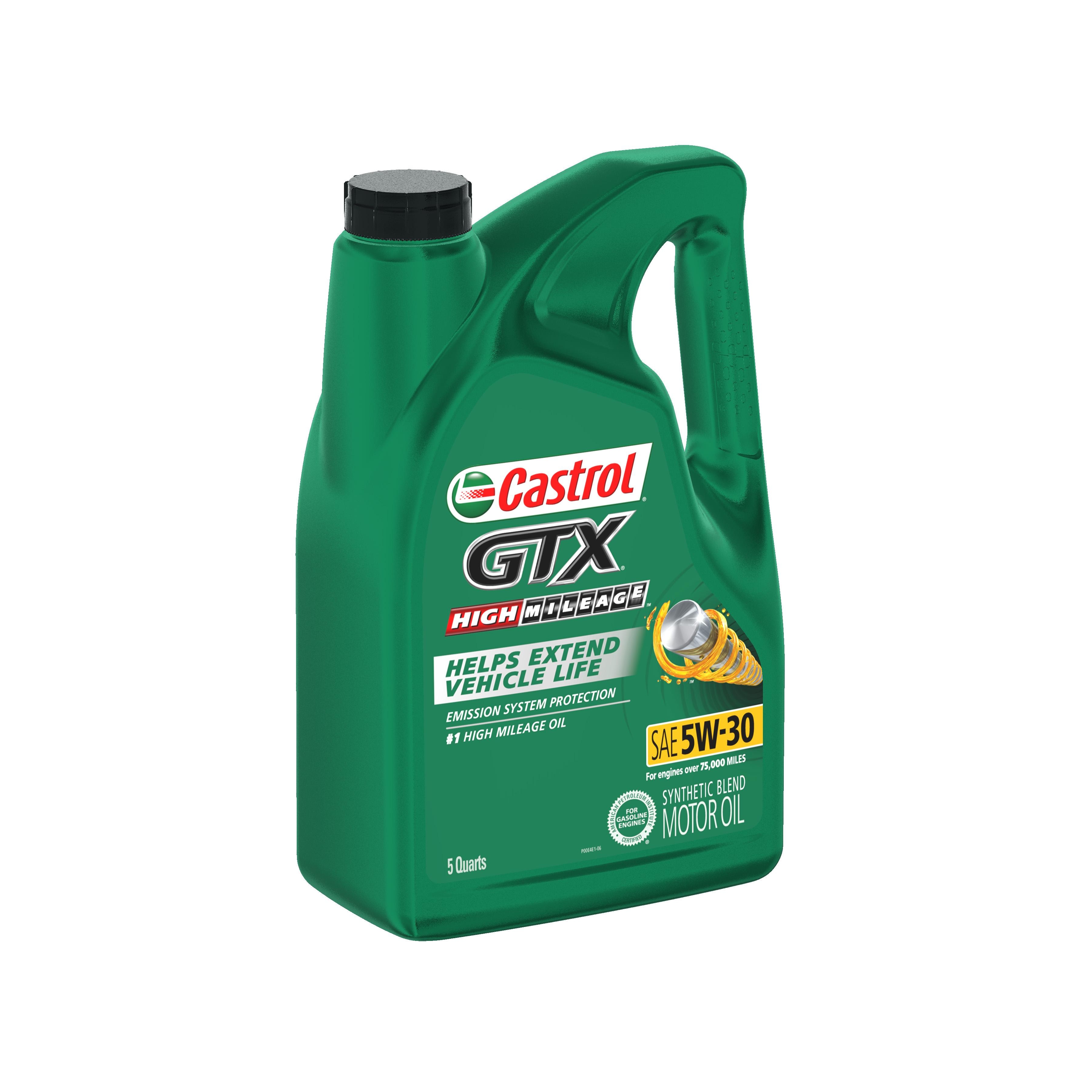 Castrol GTX Synthetic Blend 5W-30 Motor Oil 5 Quart