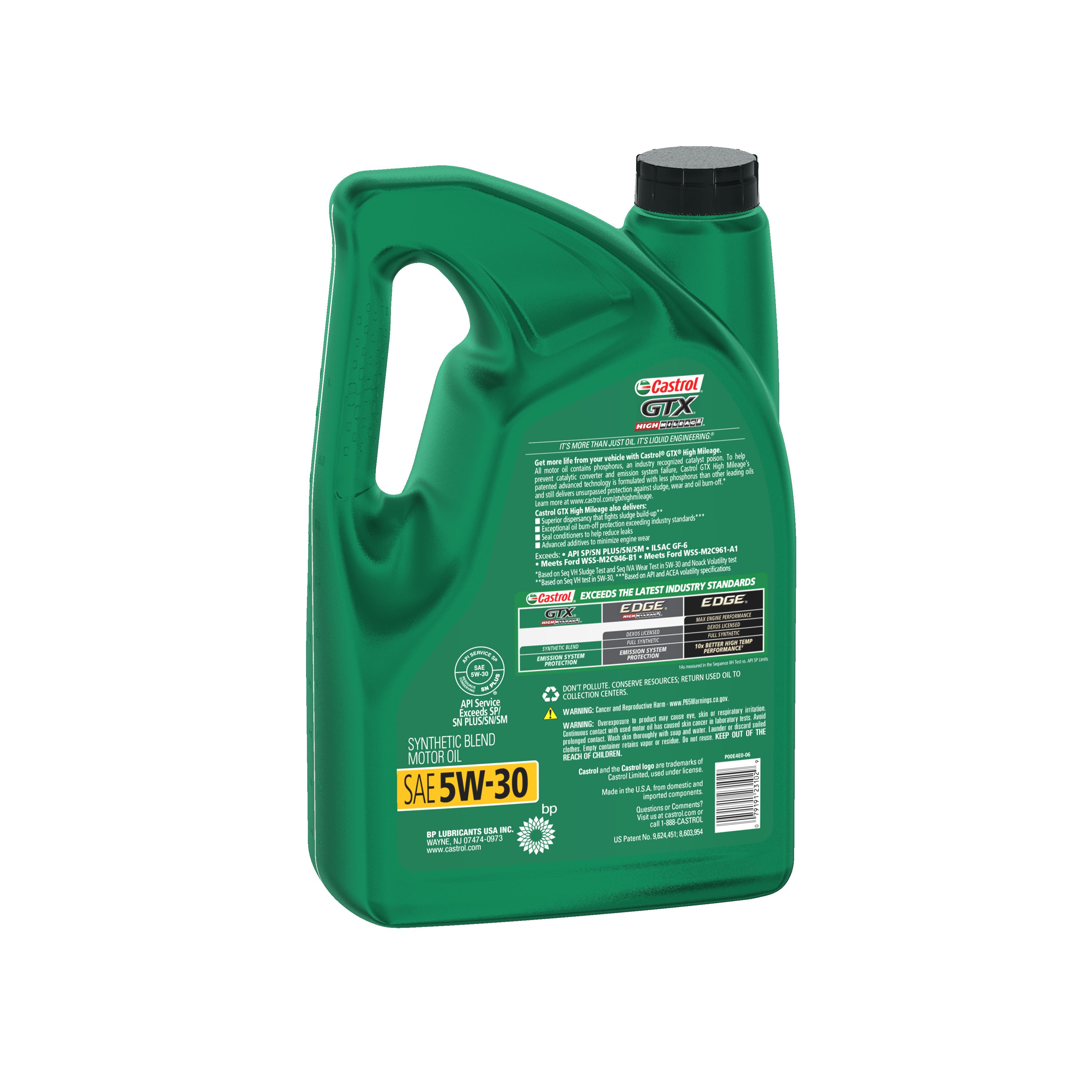 Castrol GTX Synthetic Blend 5W-30 Motor Oil 5 Quart