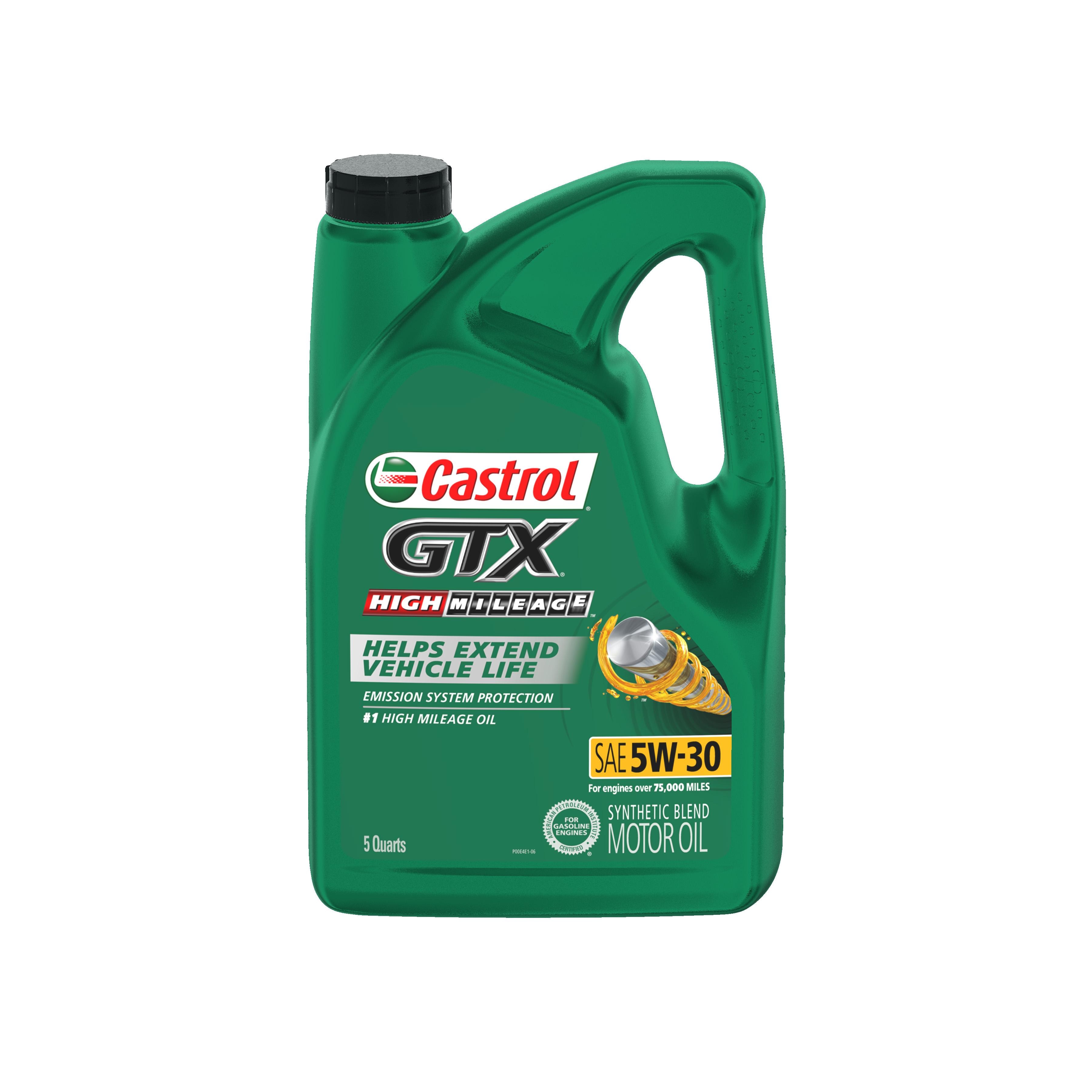 Castrol GTX Synthetic Blend 5W-30 Motor Oil 5 Quart