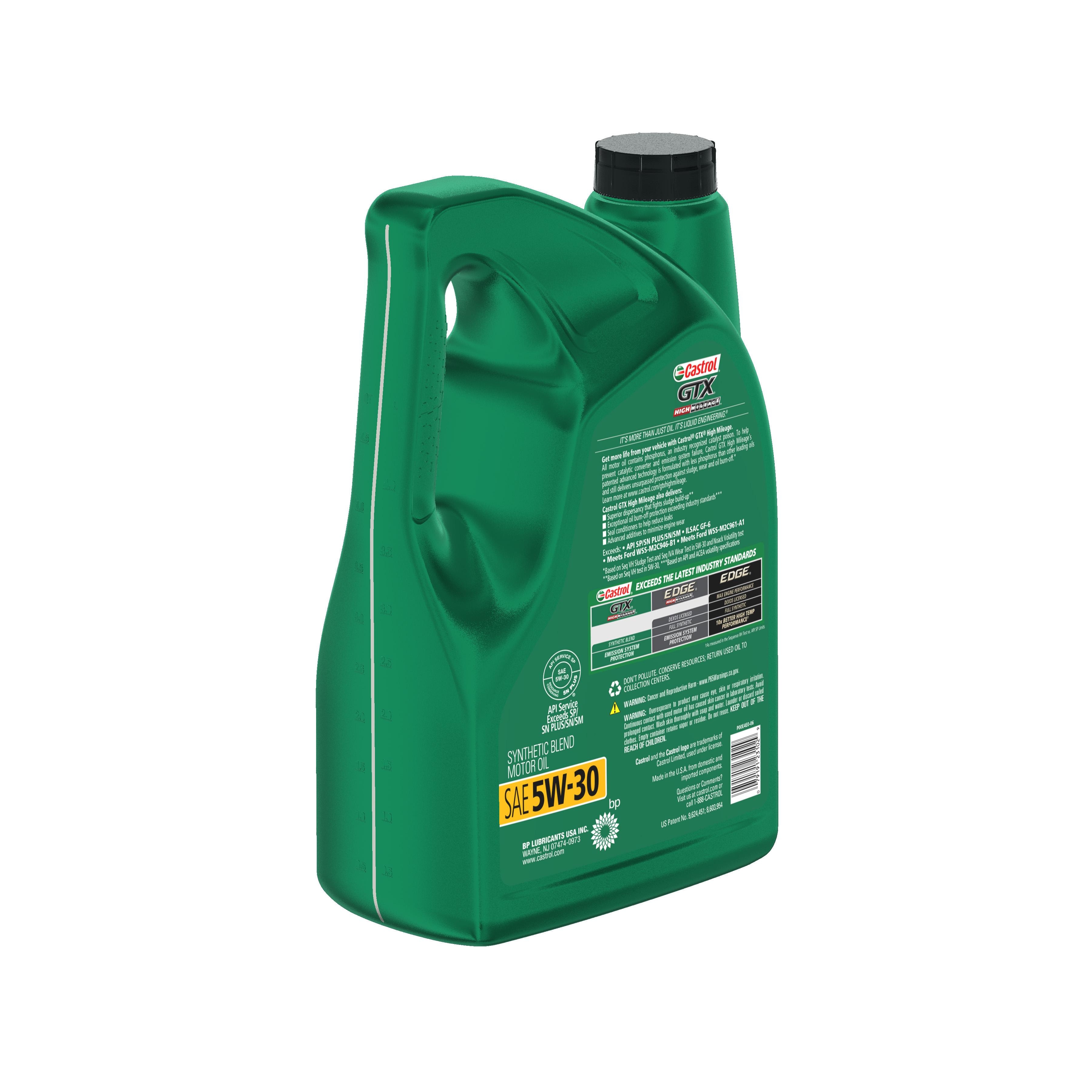 Castrol GTX Synthetic Blend 5W-30 Motor Oil 5 Quart