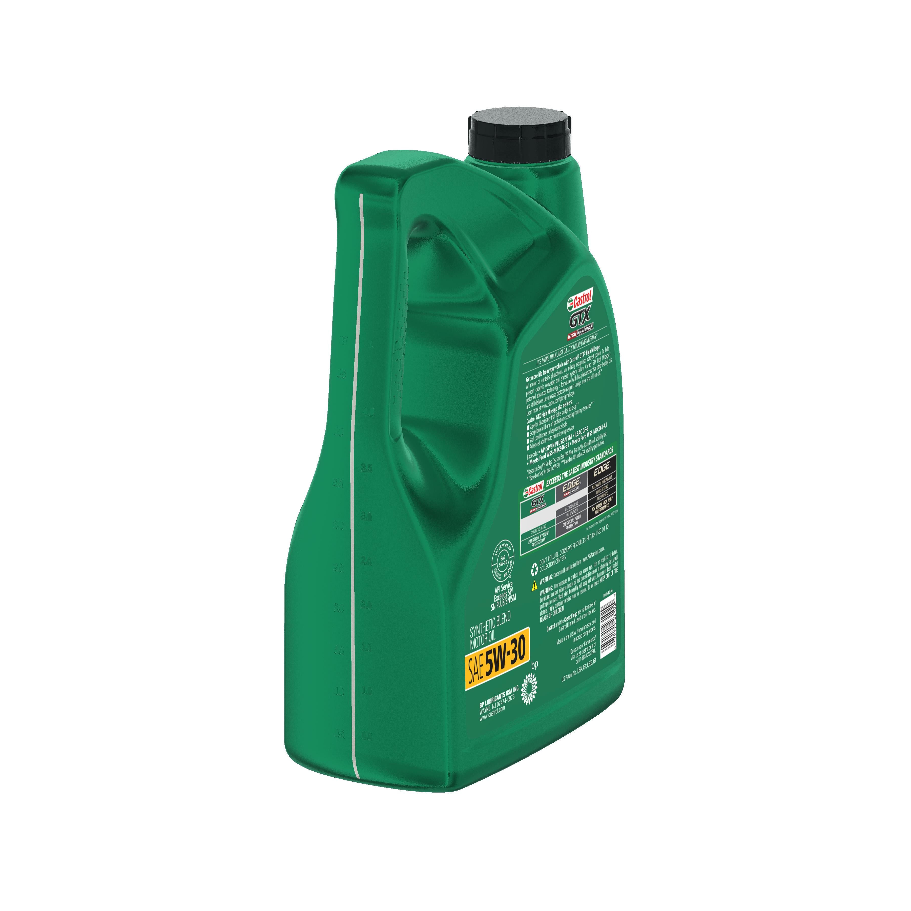 Castrol GTX Synthetic Blend 5W-30 Motor Oil 5 Quart