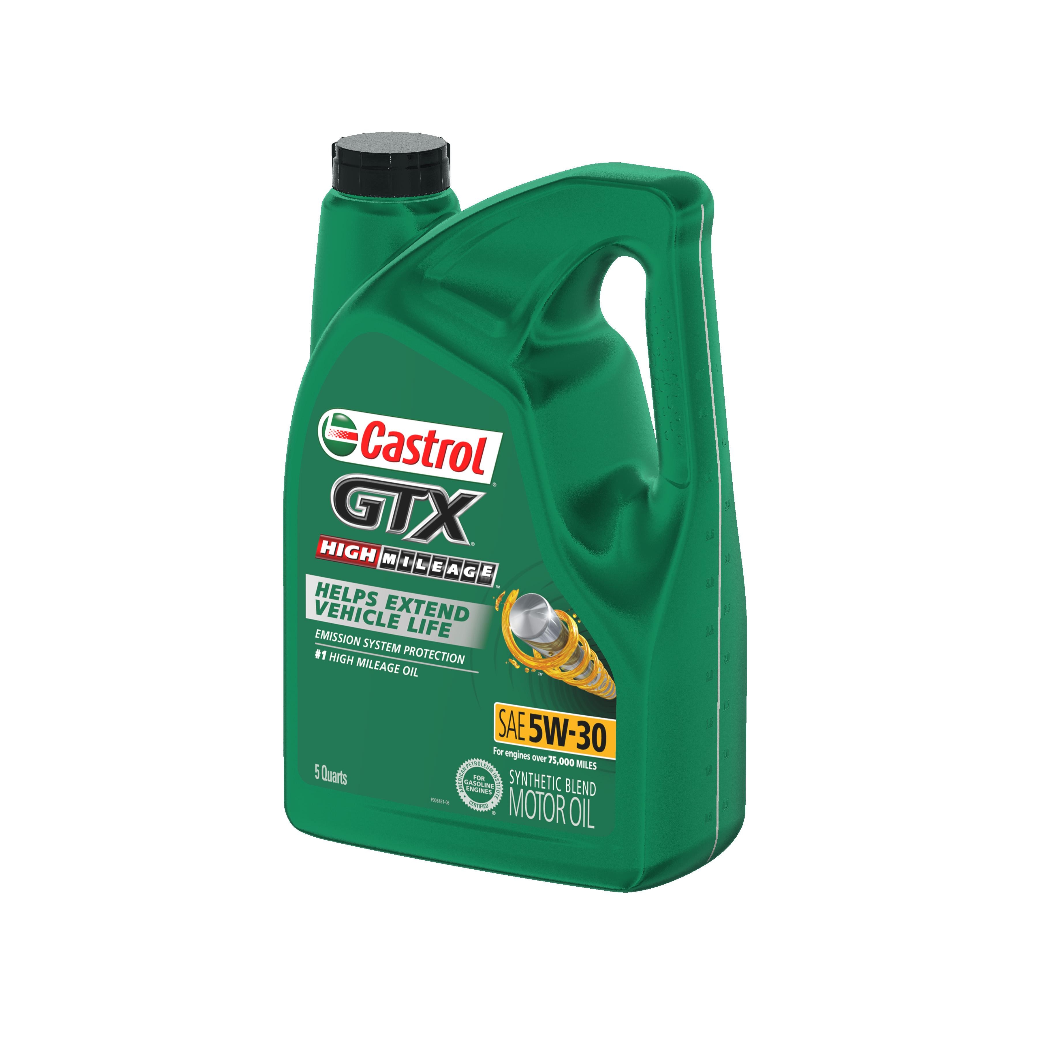 Castrol GTX Synthetic Blend 5W-30 Motor Oil 5 Quart