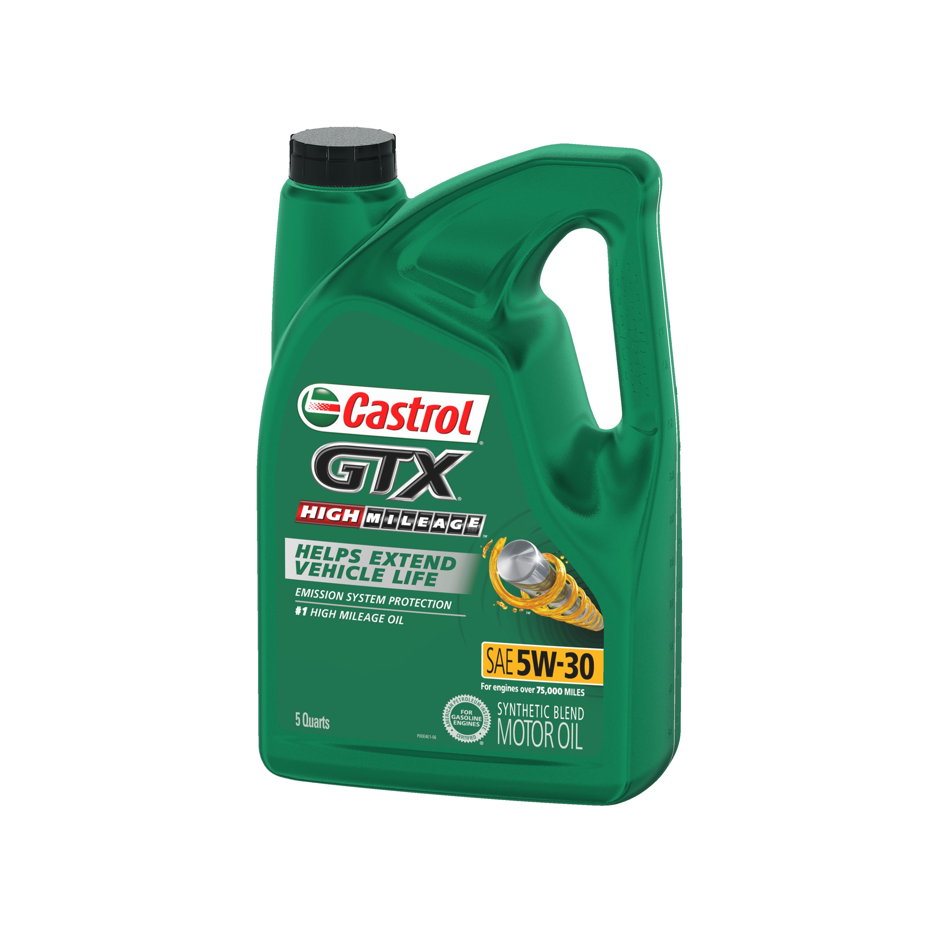 Castrol GTX Synthetic Blend 5W-30 Motor Oil 5 Quart