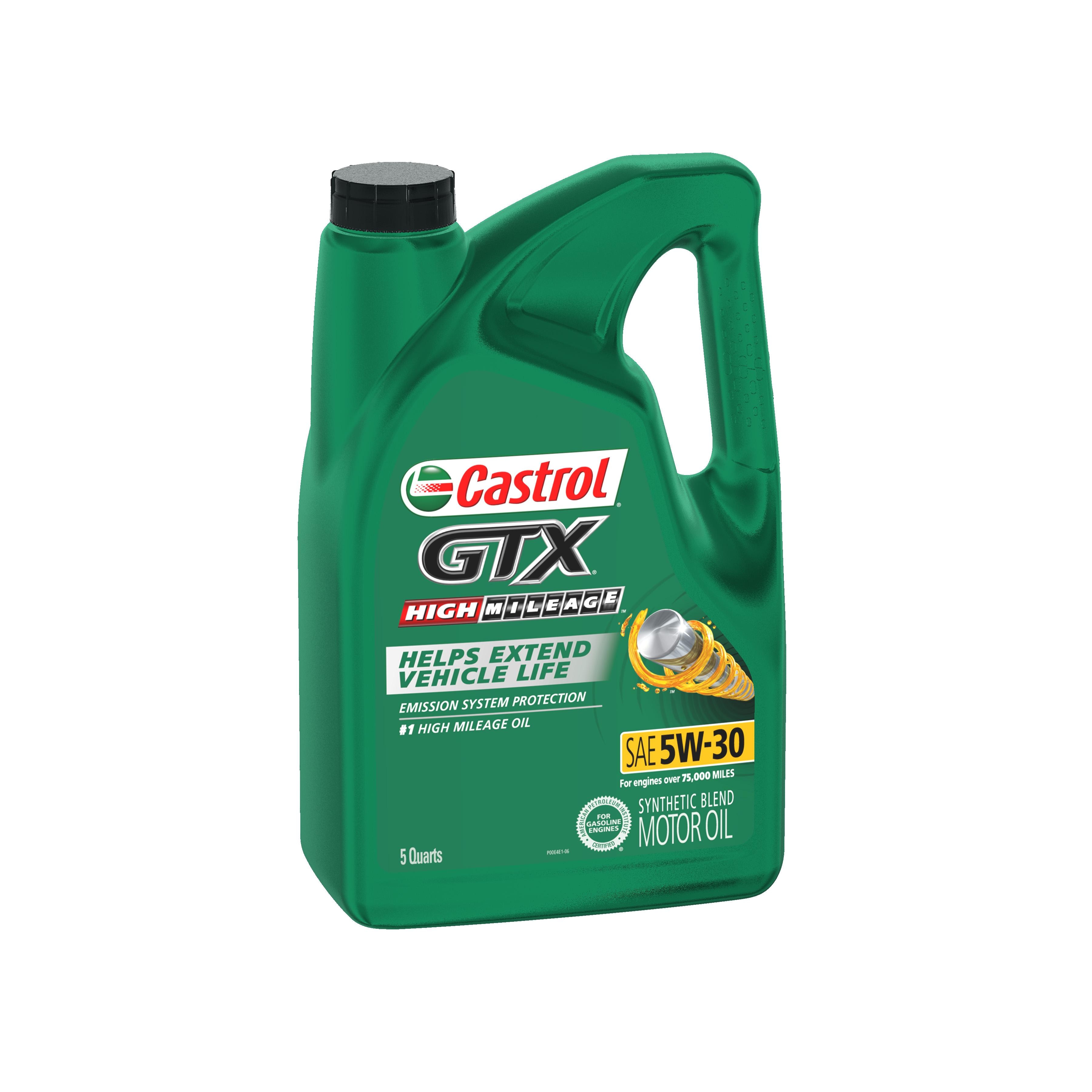 Castrol GTX Synthetic Blend 5W-30 Motor Oil 5 Quart