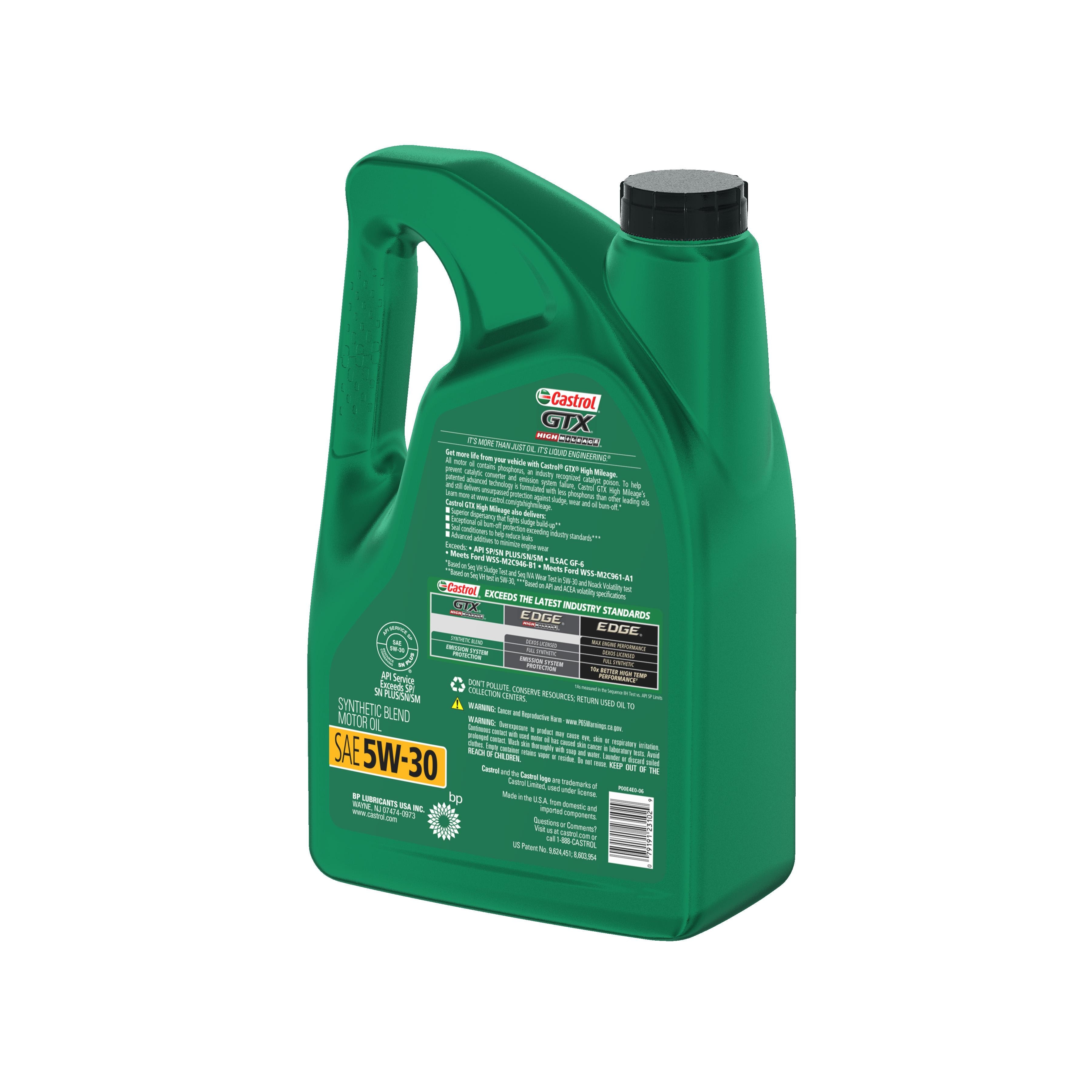Castrol GTX Synthetic Blend 5W-30 Motor Oil 5 Quart