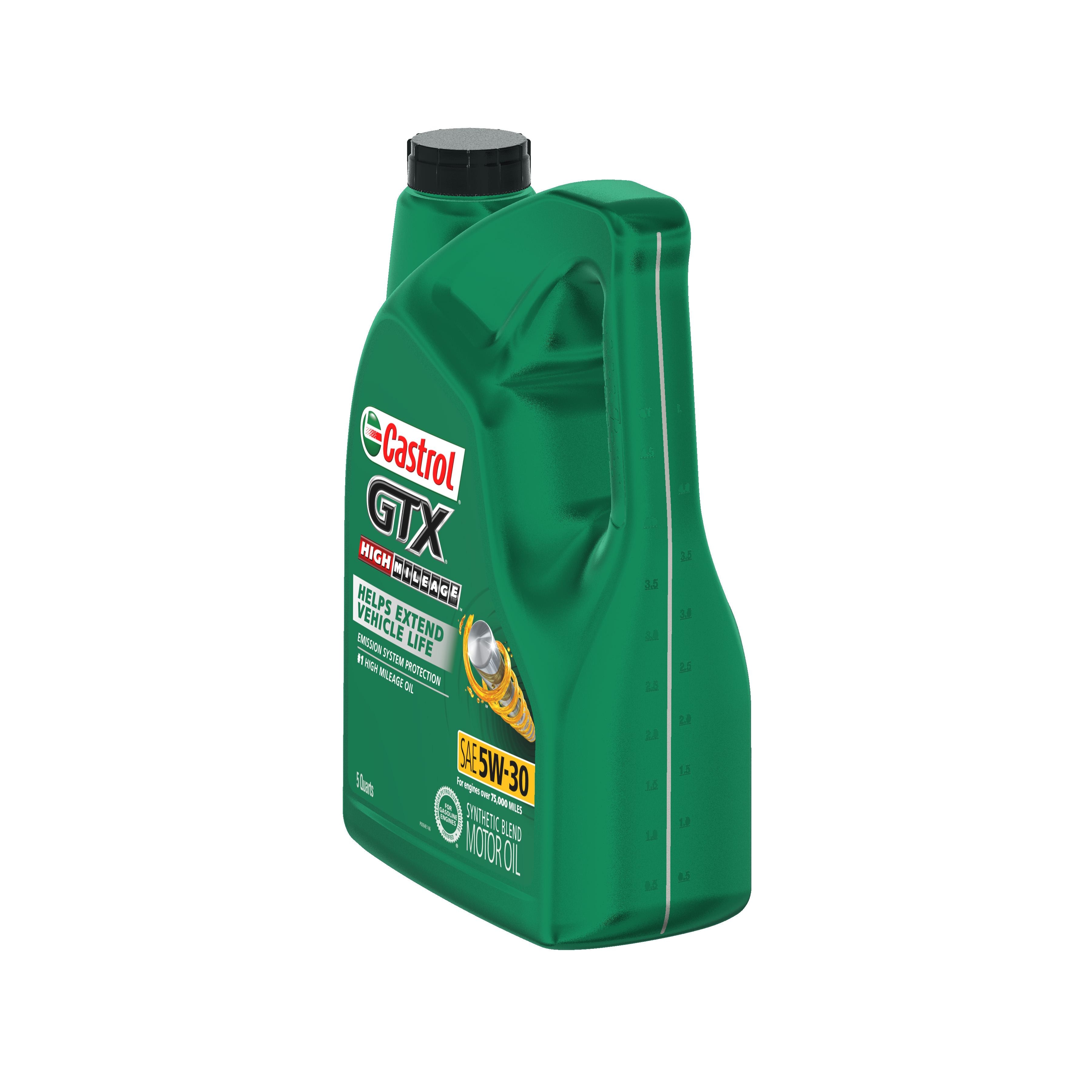 Castrol GTX Synthetic Blend 5W-30 Motor Oil 5 Quart