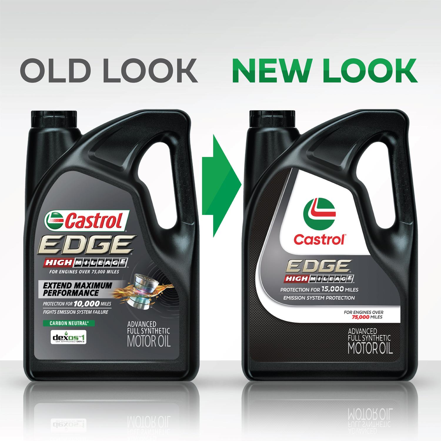 Castrol EDGE High Mileage Full Synthetic 0W-20 Motor Oil 5 Quart