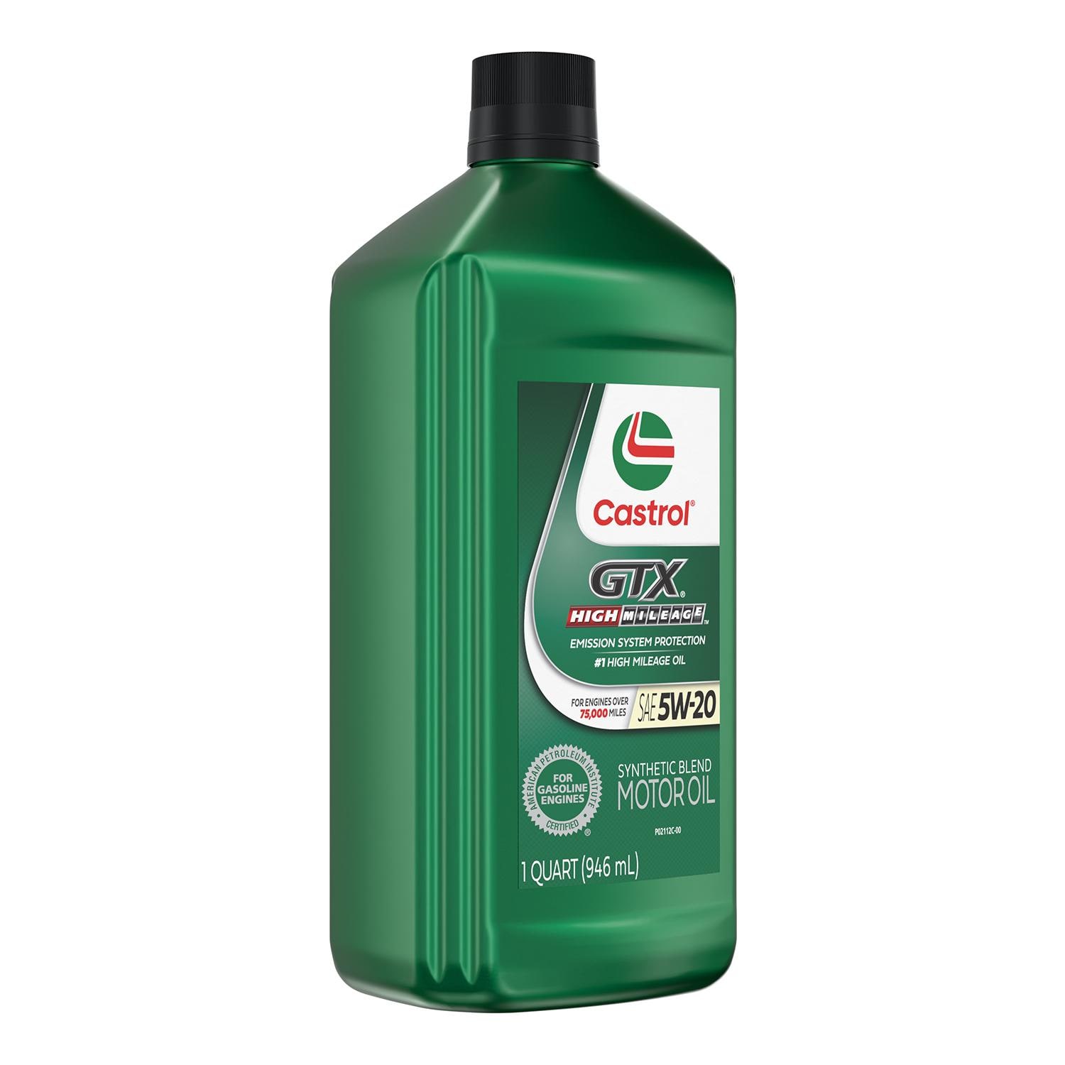 Castrol GTX High Mileage Synthetic Blend 5W-20 Motor Oil 1 Quart