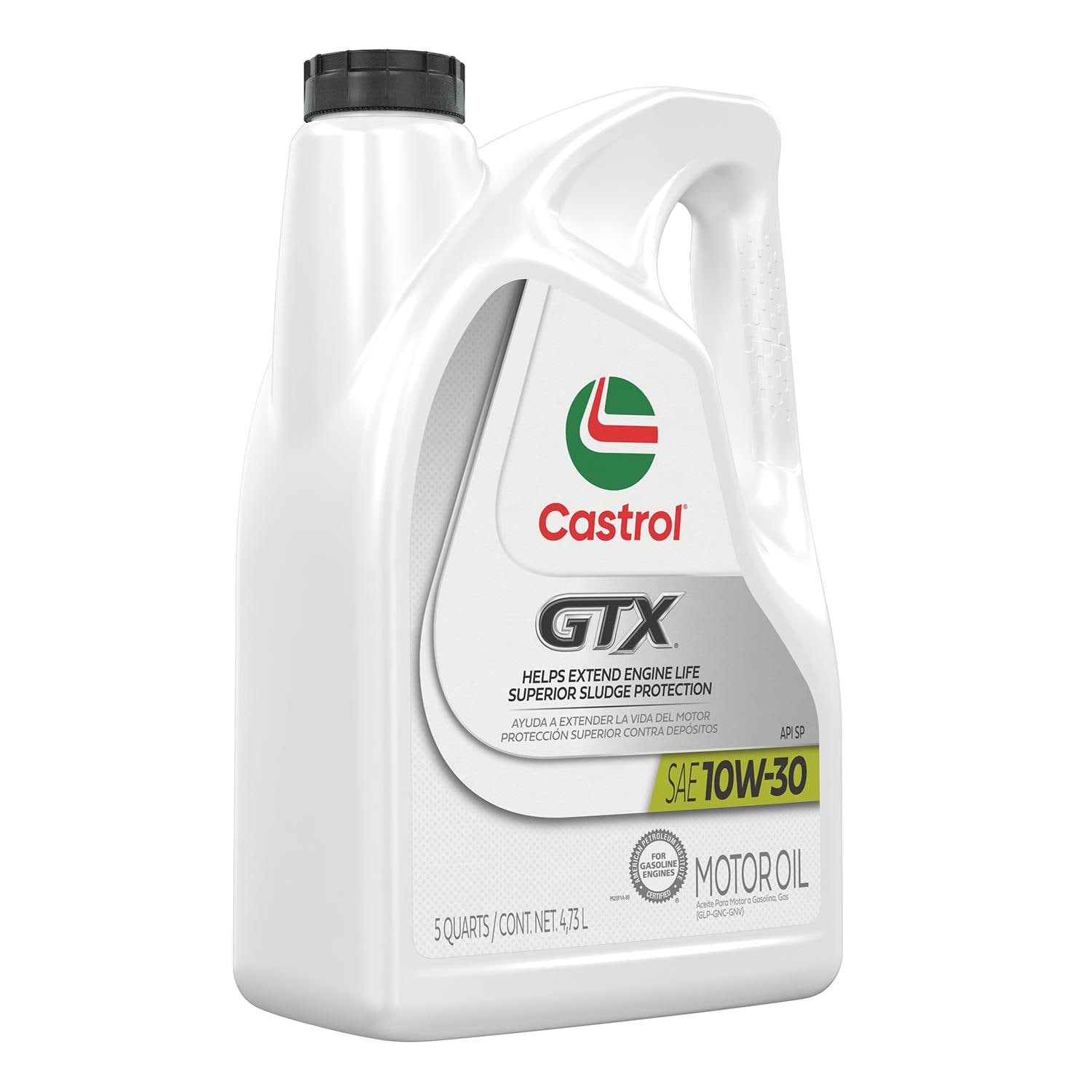 Castrol GTX Standard Conventional 10W-30 Engine Oil 5 Quart | AutoZone