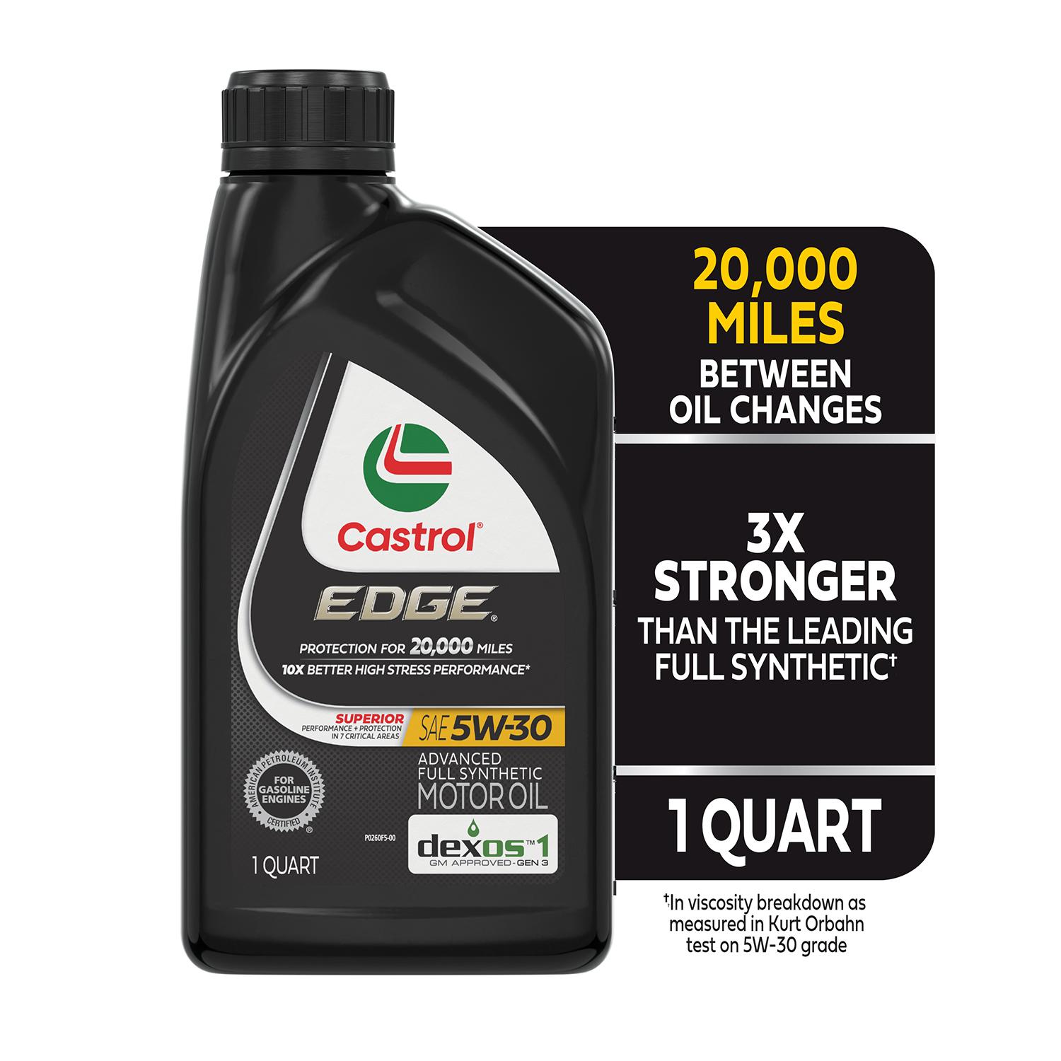 Castrol EDGE Full Synthetic 5W-30 Motor Oil 1 Quart | AutoZone