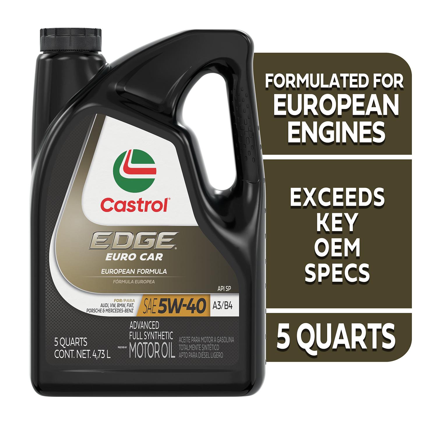 Castrol EDGE Full Synthetic 5W-40 Motor Oil 5 Quart | AutoZone