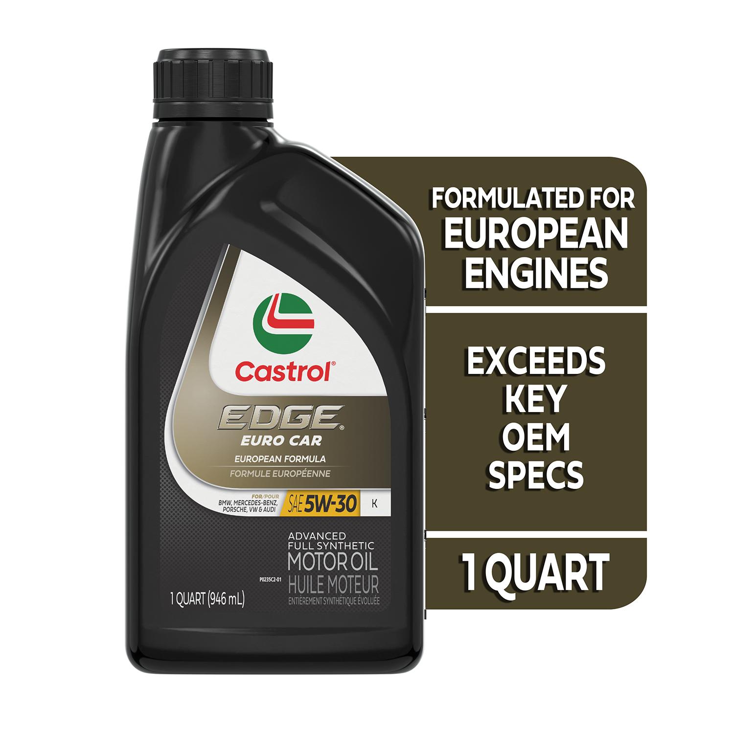 Castrol EDGE Euro Car Full Synthetic 5W-30 Motor Oil 1 Quart