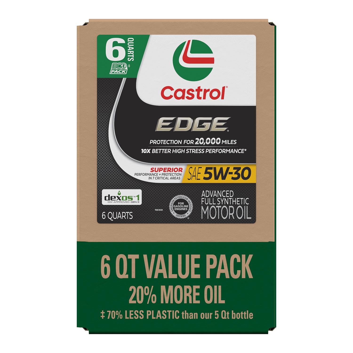 Castrol EDGE Full Synthetic 5W-30 Motor Oil 6 Quart