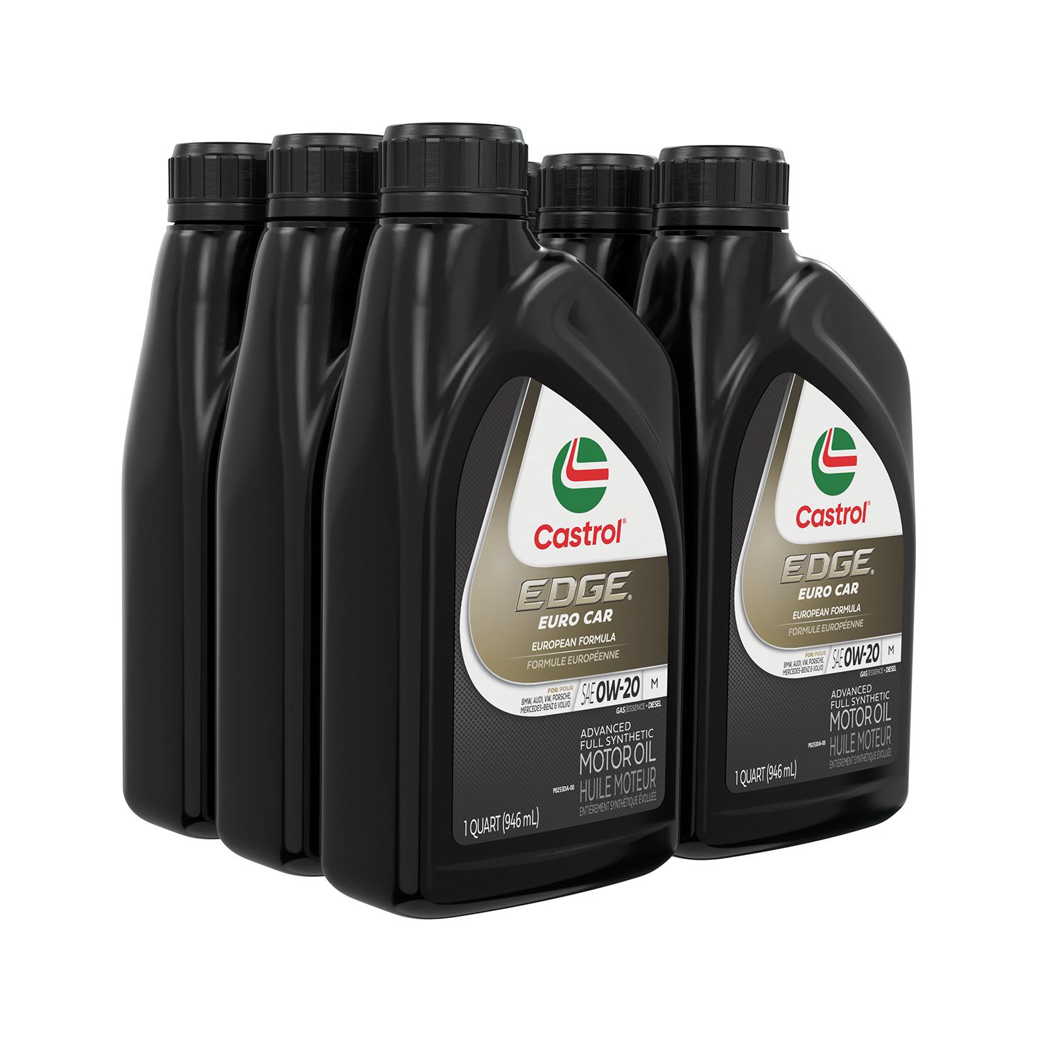 Euro Oil Castrol EDGE Euro Full Synthetic 0W-20 Motor Oil 1 Quart 16107F | AutoZone