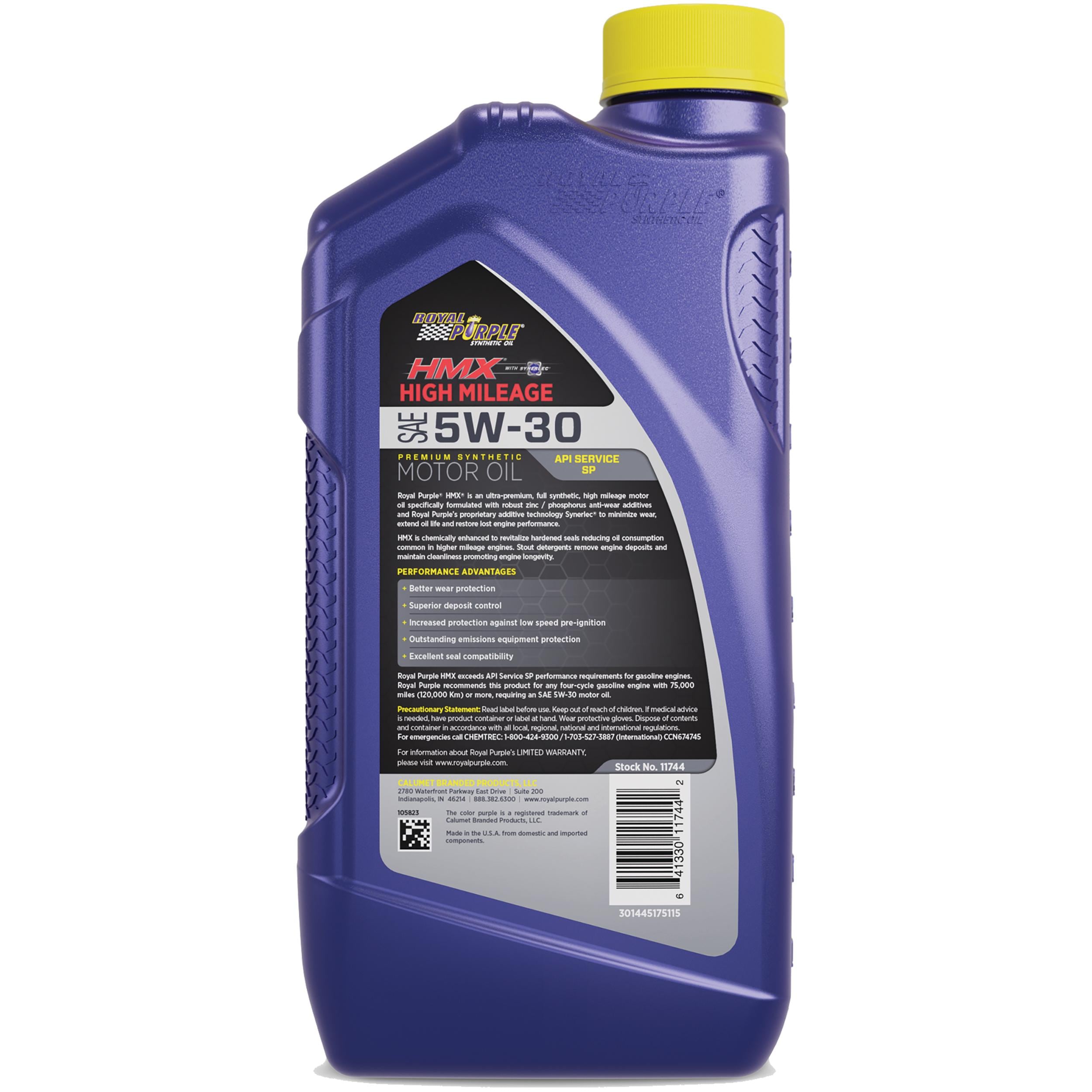 Royal Purple HMX High Mileage Full Synthetic 5W-30 Motor Oil 1