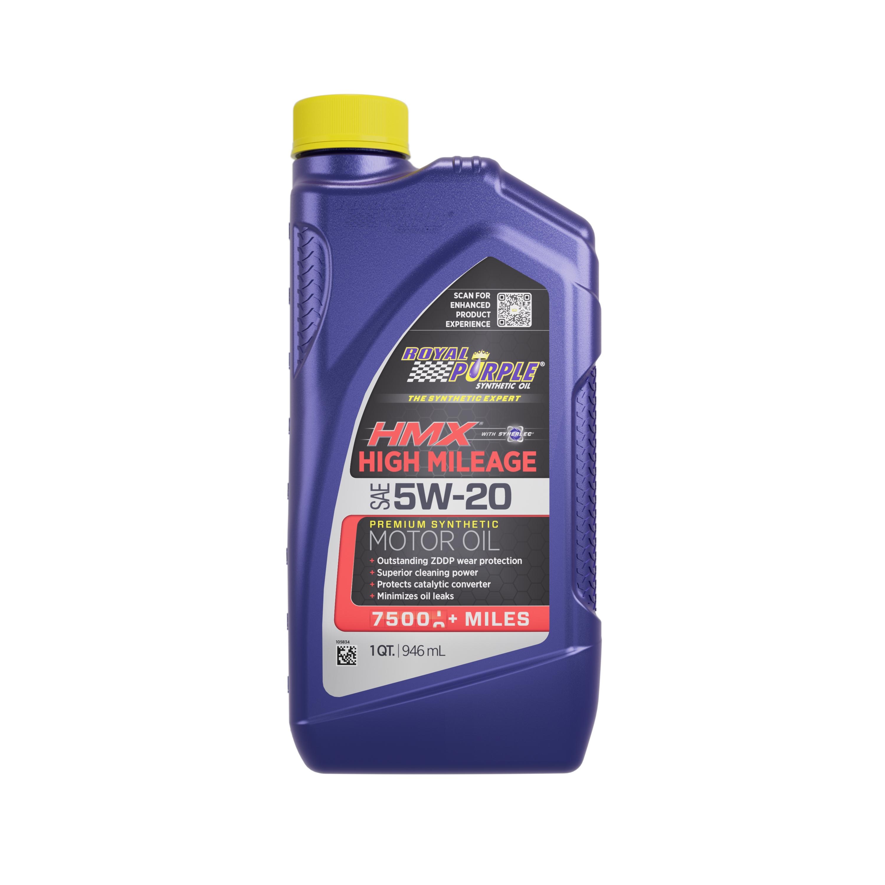 Royal Purple HMX High Mileage Full Synthetic 5W-30 Motor Oil 1