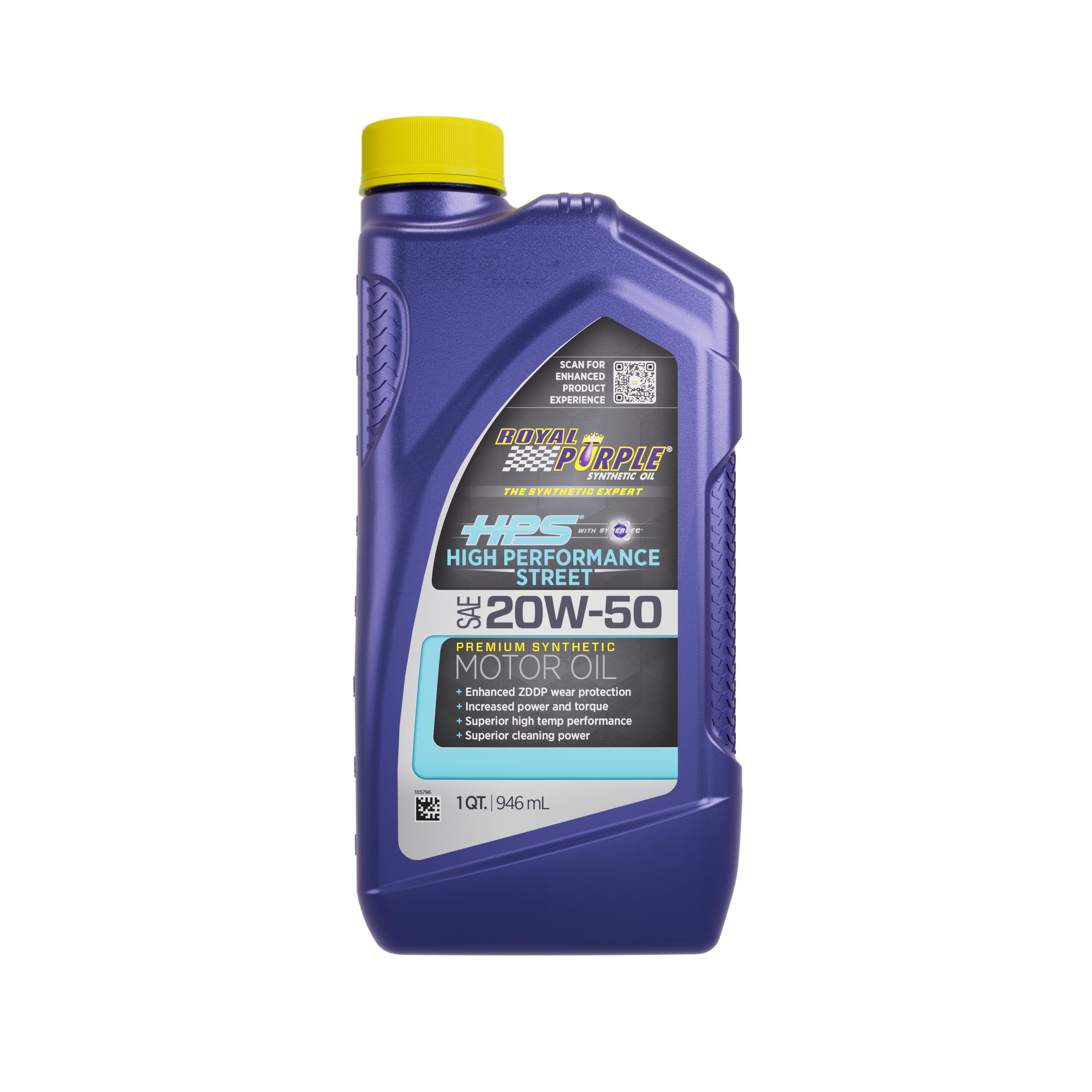 Royal Purple HPS Full Synthetic 20W-50 Motor Oil 1 Quart | AutoZone