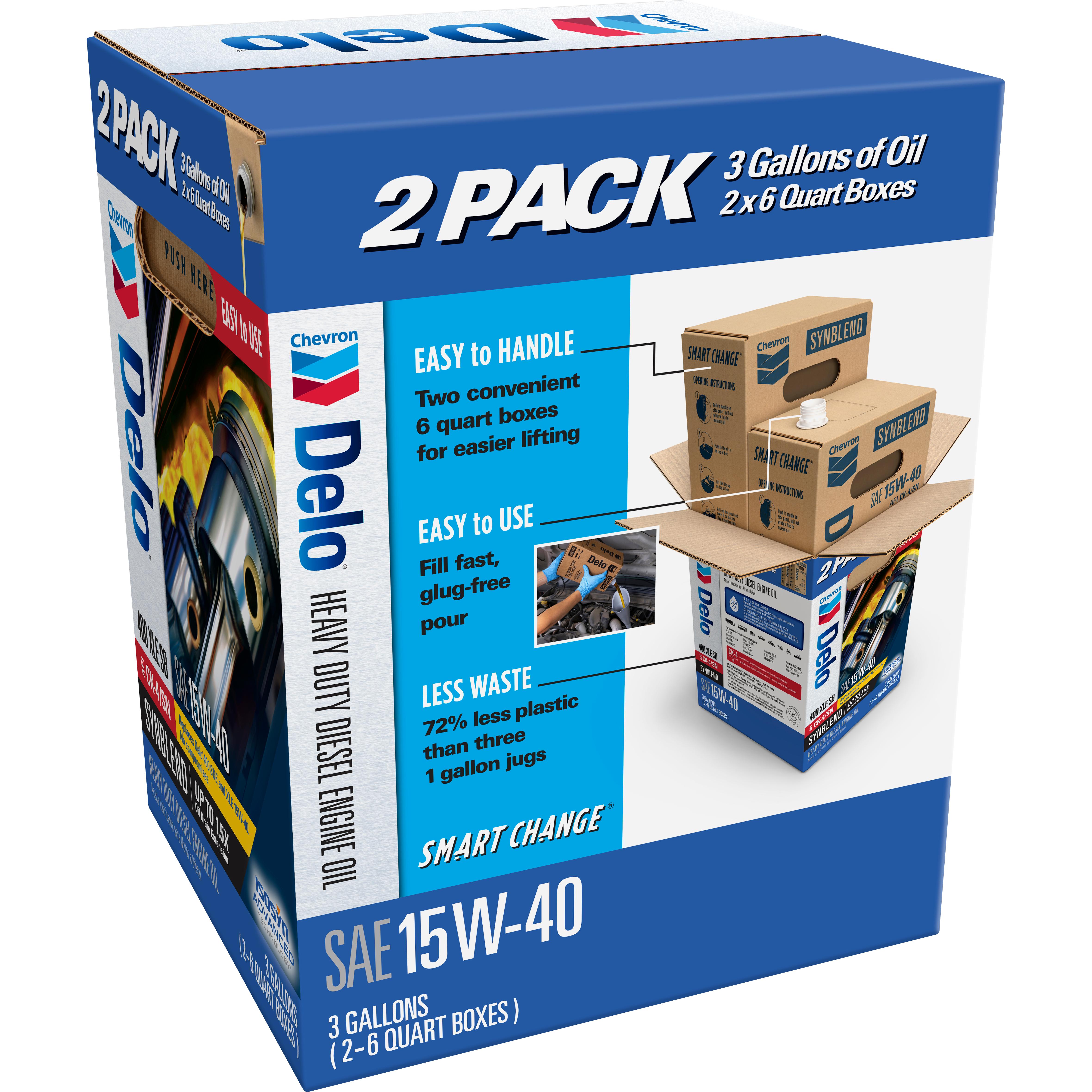 Chevron Delo Diesel Engine Synthetic Blend 15W-40 Motor Oil 3