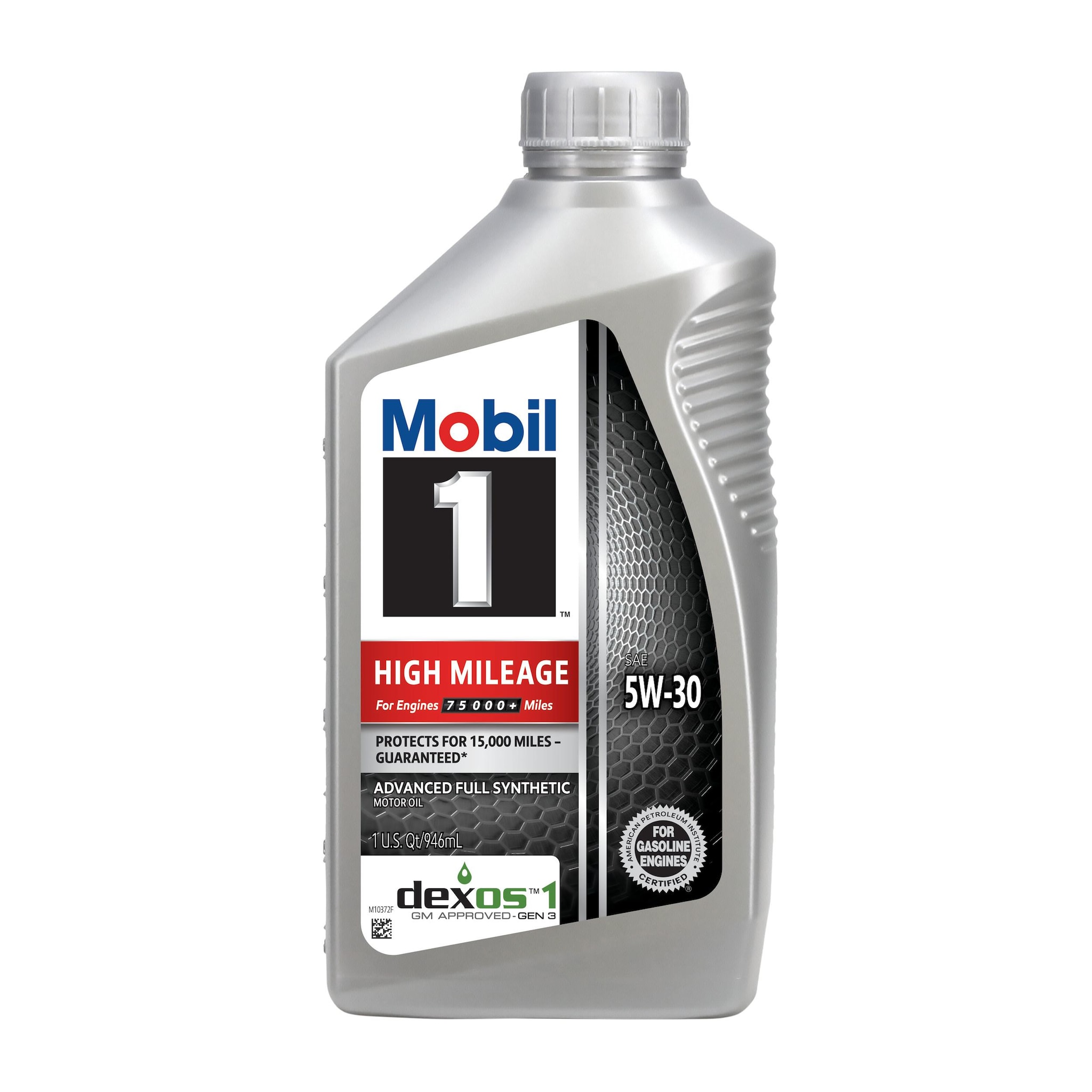 Mobil 1 High Mileage Full Synthetic 5W-30 Motor Oil 1 Quart | AutoZone