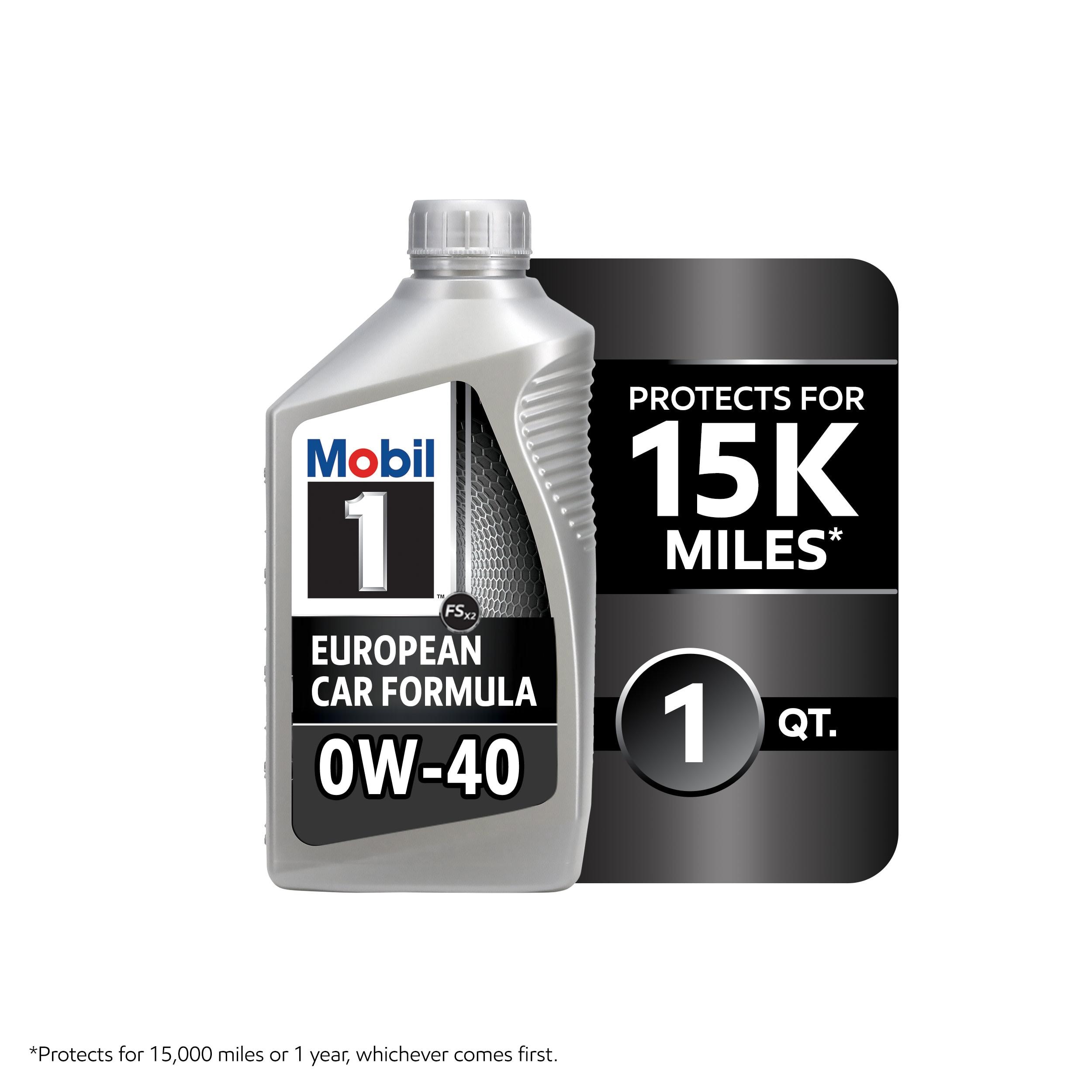 Mobil 1 FS European Car Formula Full Synthetic 0W-40 Motor Oil 1