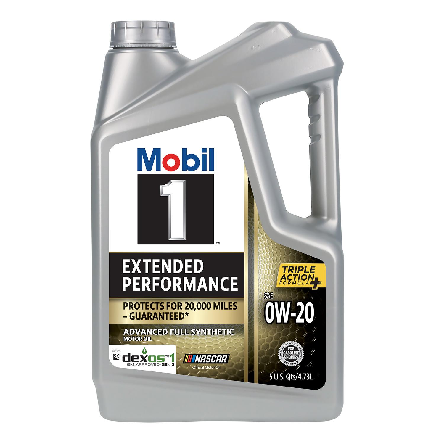 Mobil 1 Extended Performance Full Synthetic 0W-20 Motor Oil 5 Quart for Volvo V90