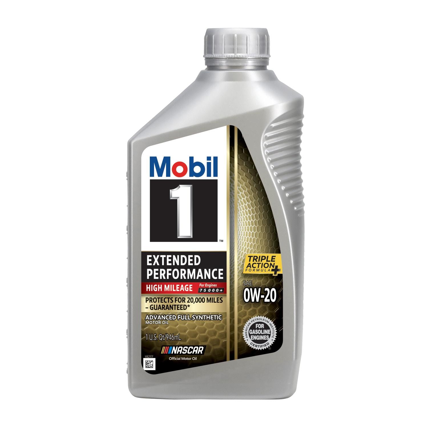 Mobil 1 High Mileage Full Synthetic 0W-20 Motor Oil 1 Quart | AutoZone