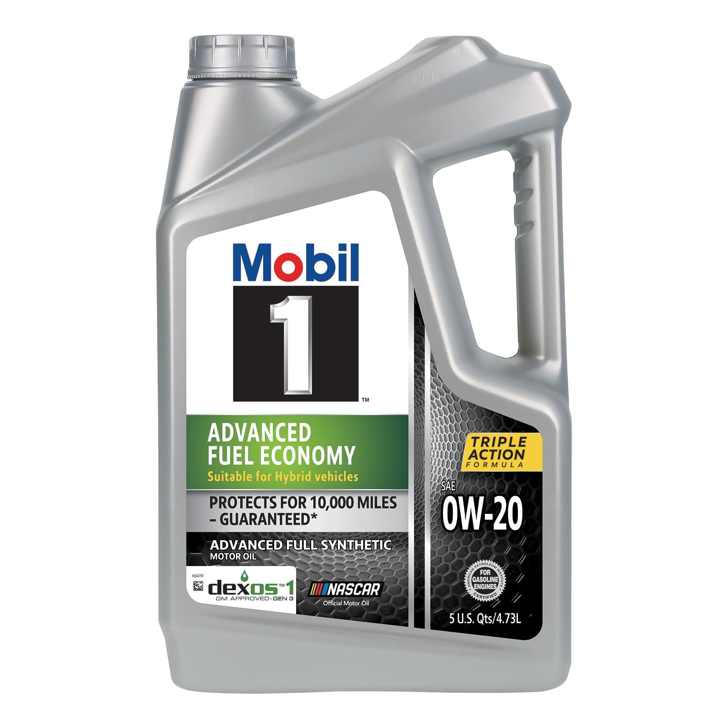 Mobil 1 Advanced Fuel Economy Full Synthetic 0W-20 Motor Oil 5 Quart for Volvo V90