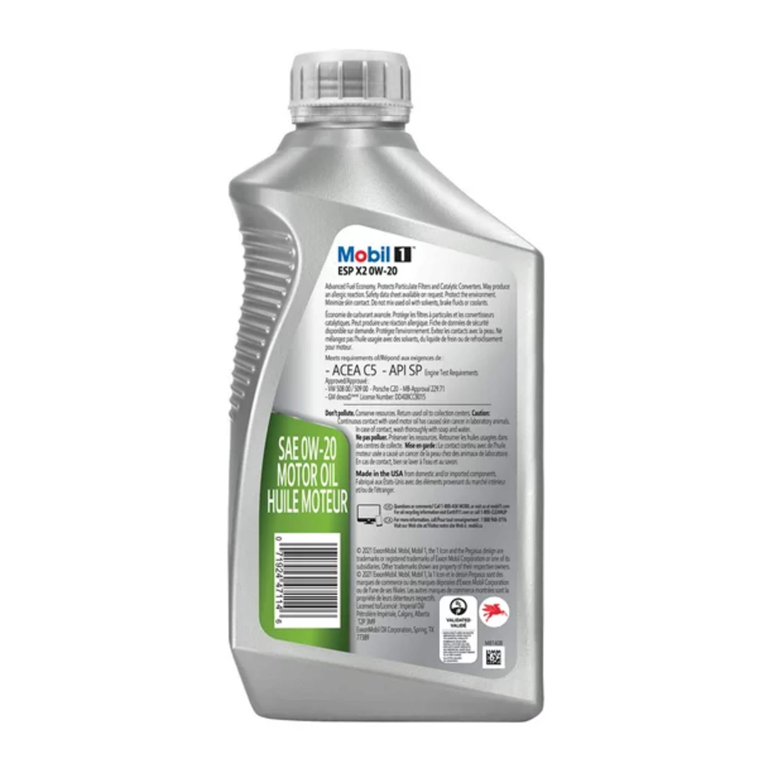 Mobil 1 ESP X2 Full Synthetic 0W-20 Motor Oil 1 Quart | AutoZone