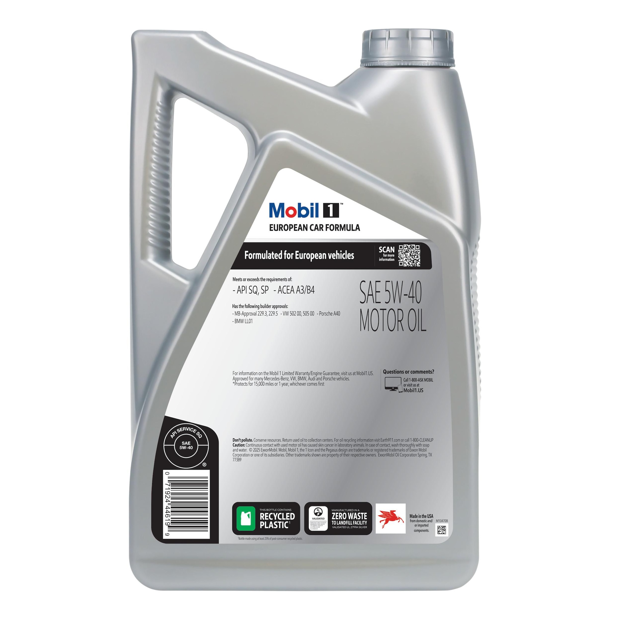 Mobil 1 FS European Car Formula Full Synthetic 5W-40 Motor Oil 5 