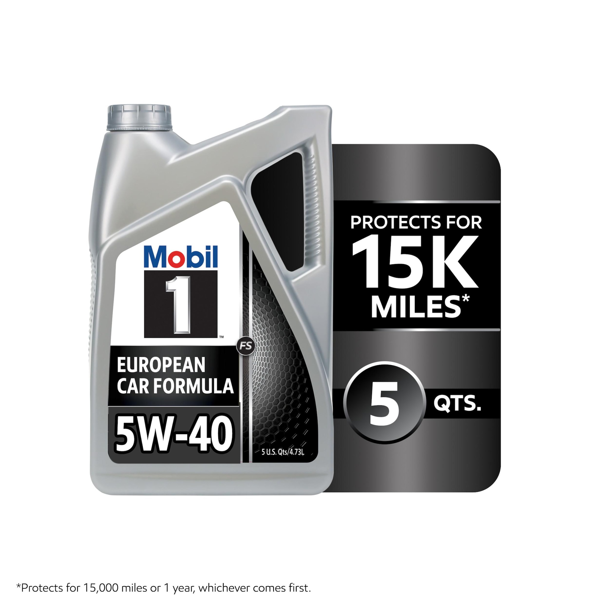 Mobil 1 FS European Car Formula Full Synthetic 5W-40 Motor Oil 5 