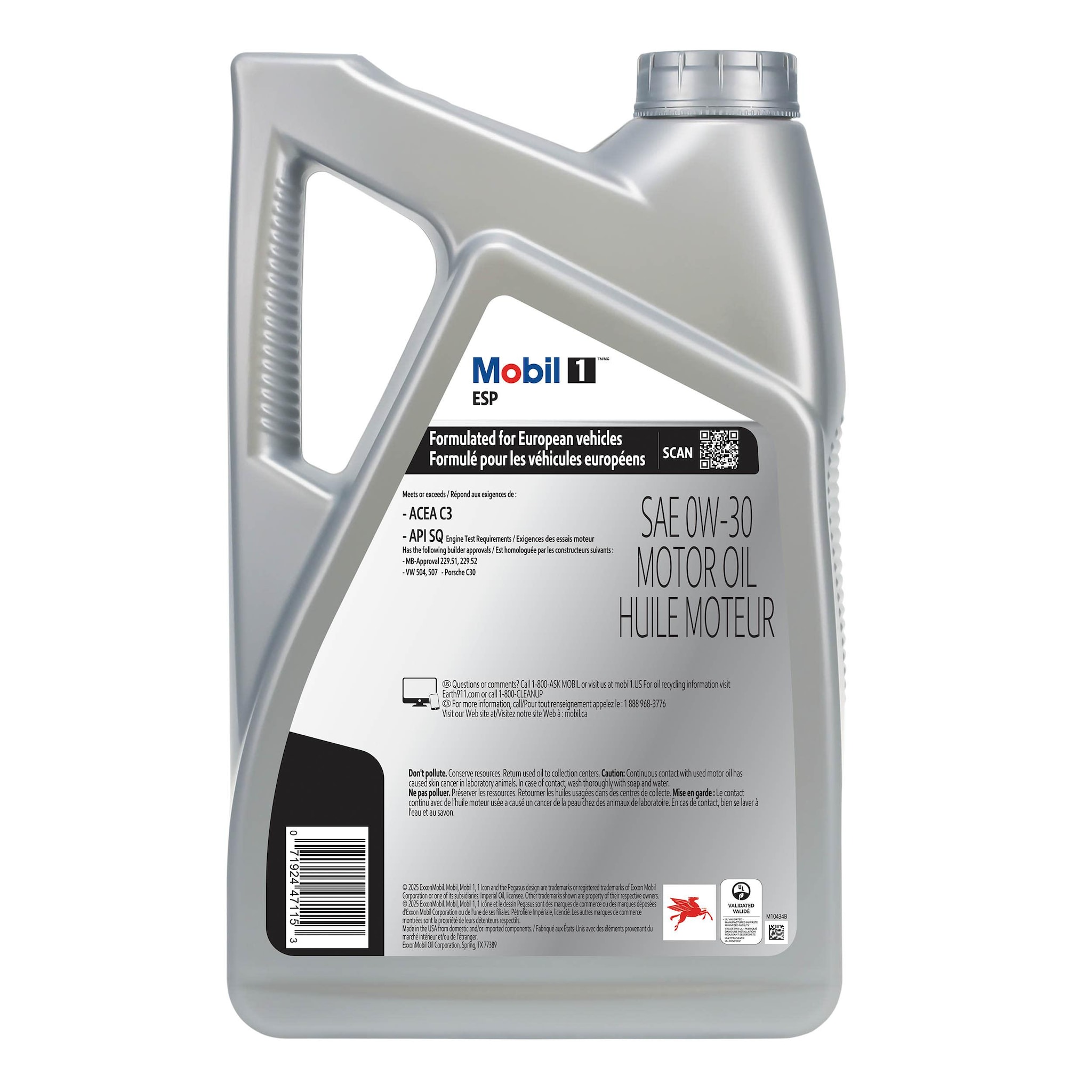 Mobil 1 ESP Full Synthetic 0W-30 Motor Oil 5 Quart | AutoZone