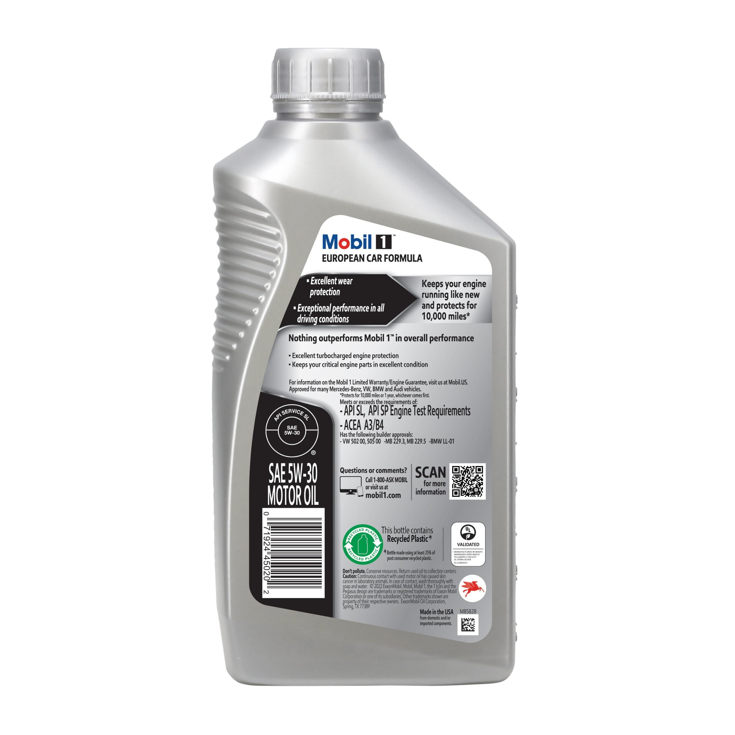 Mobil 1 Supercar Advanced Full Synthetic 0W-40 Motor Oil 1 Quart