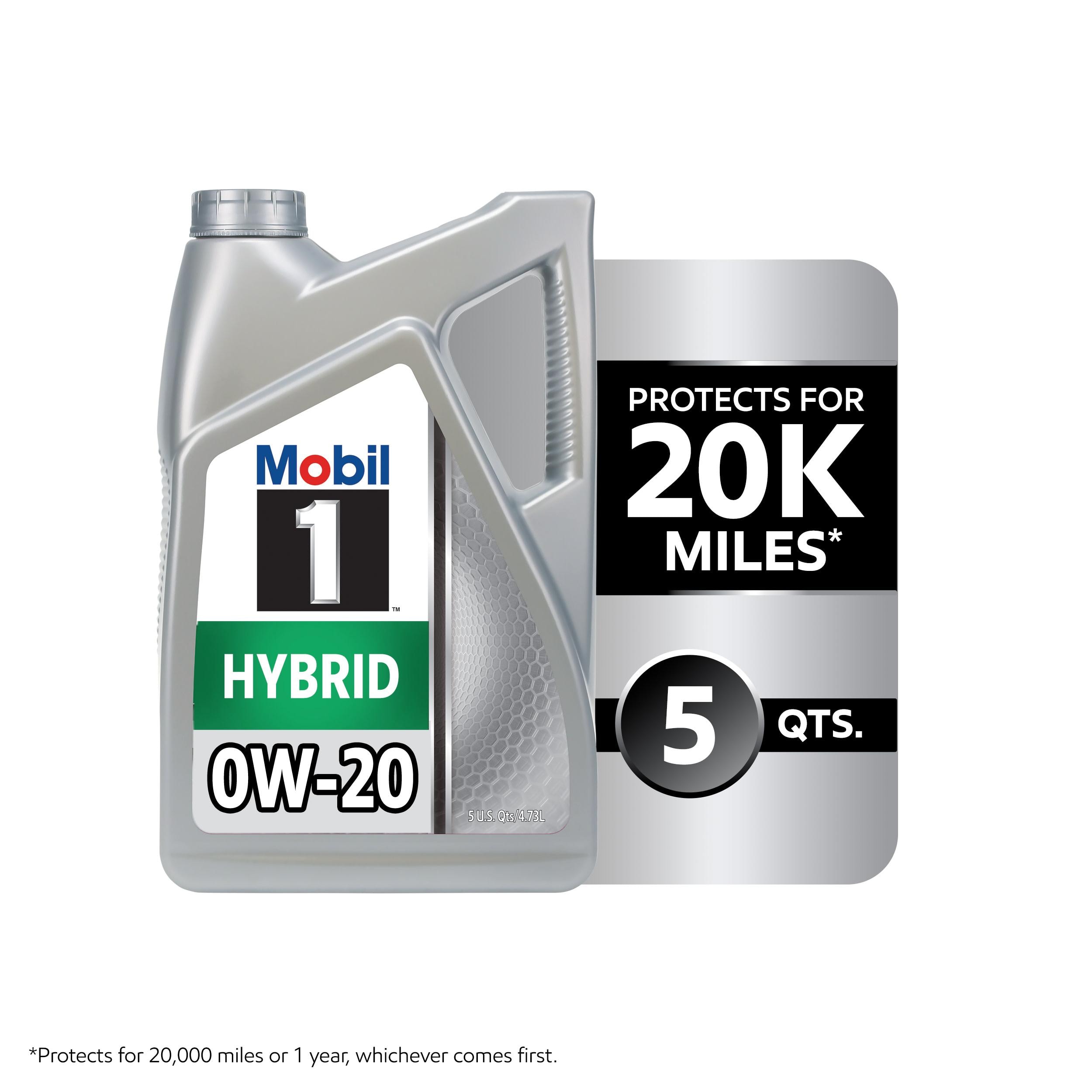 Mobil 1 Hybrid Full Synthetic 0W-20 Motor Oil 5 Quart | AutoZone