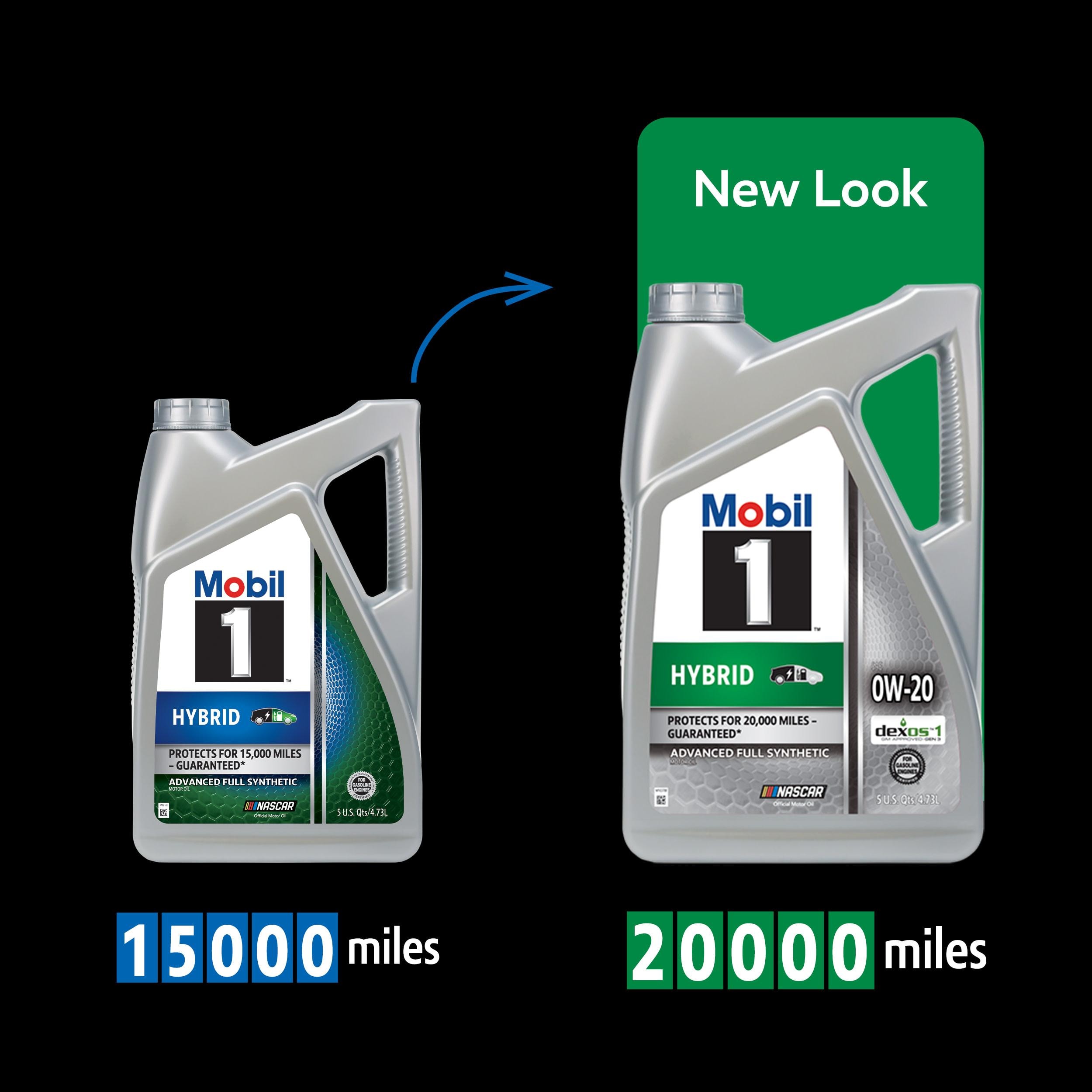 Mobil 1 Hybrid Full Synthetic 0W-20 Motor Oil 5 Quart | AutoZone