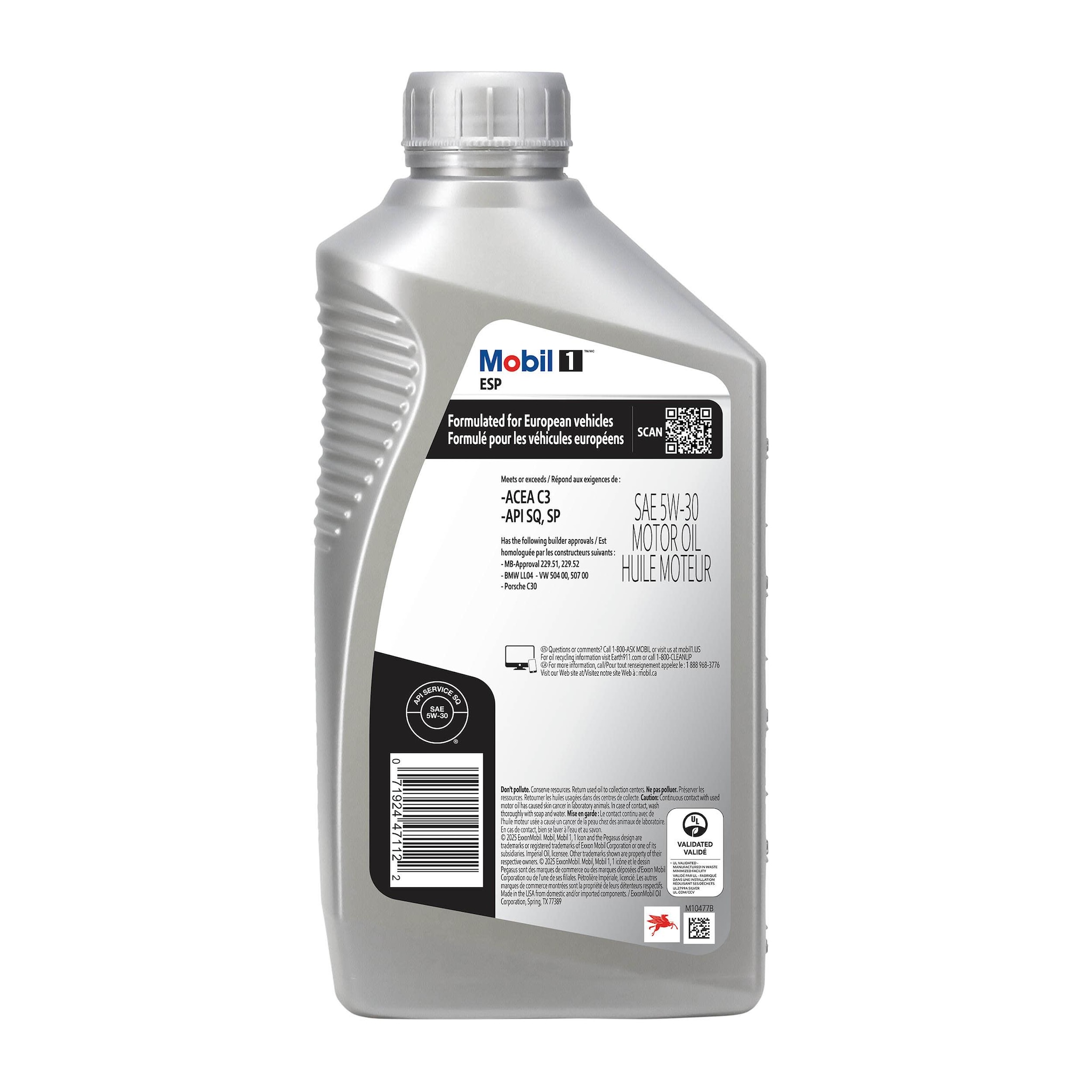 Mobil 1 ESP Full Synthetic 5W-30 Motor Oil 1 Quart | AutoZone
