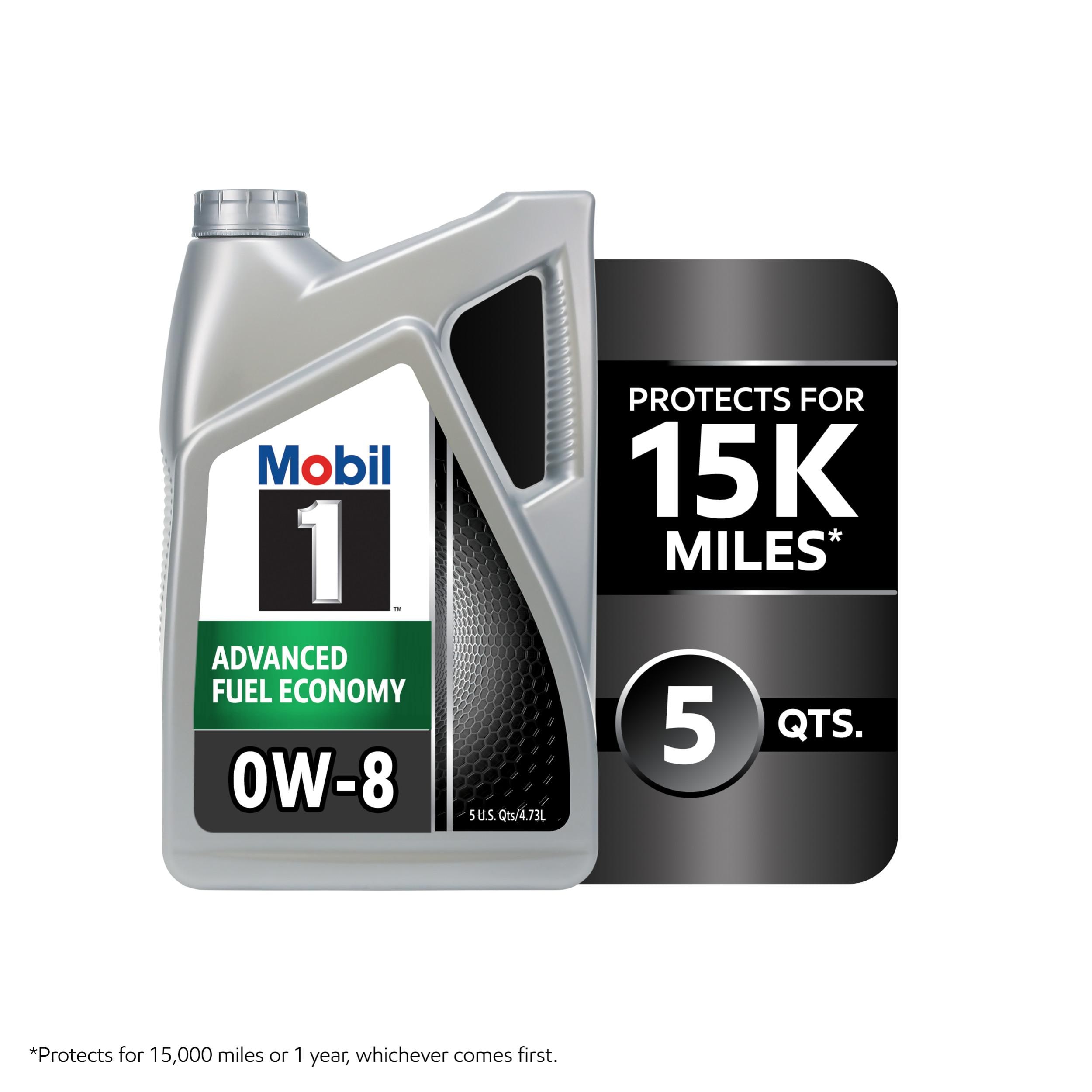 Mobil 1 Advance Fuel Economy Full Synthetic 0W-8 Motor Oil 5 Quart