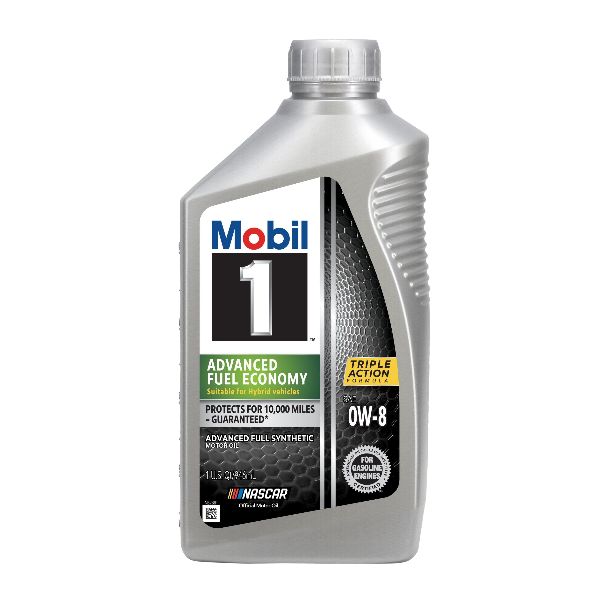 Mobil 1 Advanced Fuel Economy Full Synthetic 0W-8 Motor Oil 1