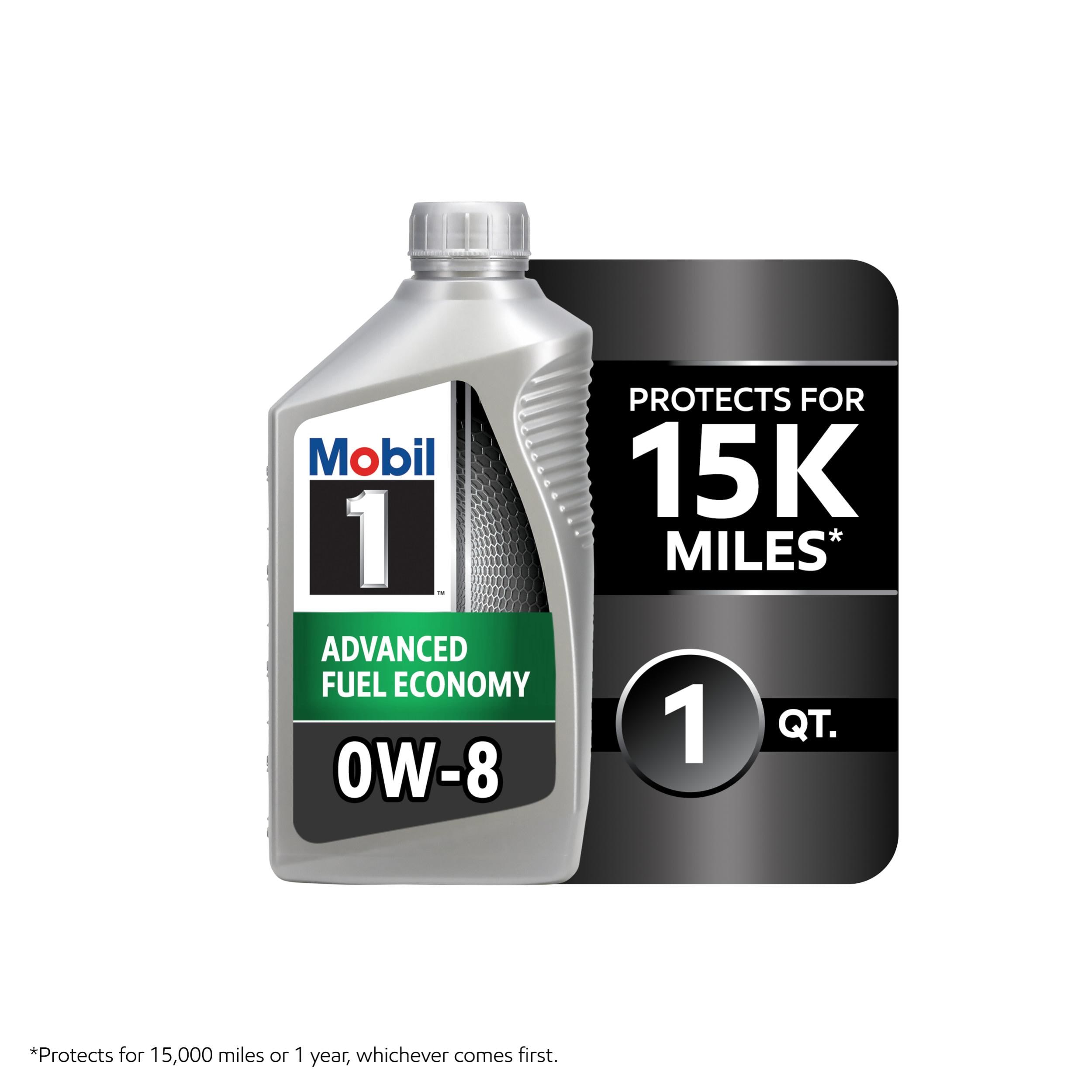 Mobil 1 Advanced Fuel Economy Full Synthetic 0W-8 Motor Oil 1