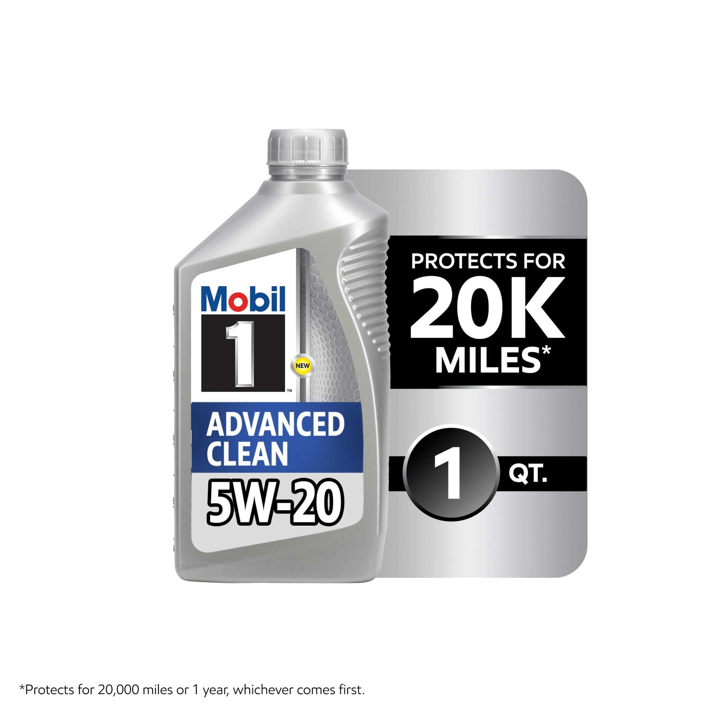 Mobil 1 Advanced Clean Full Synthetic 5W-20 Motor Oil 1 Quart