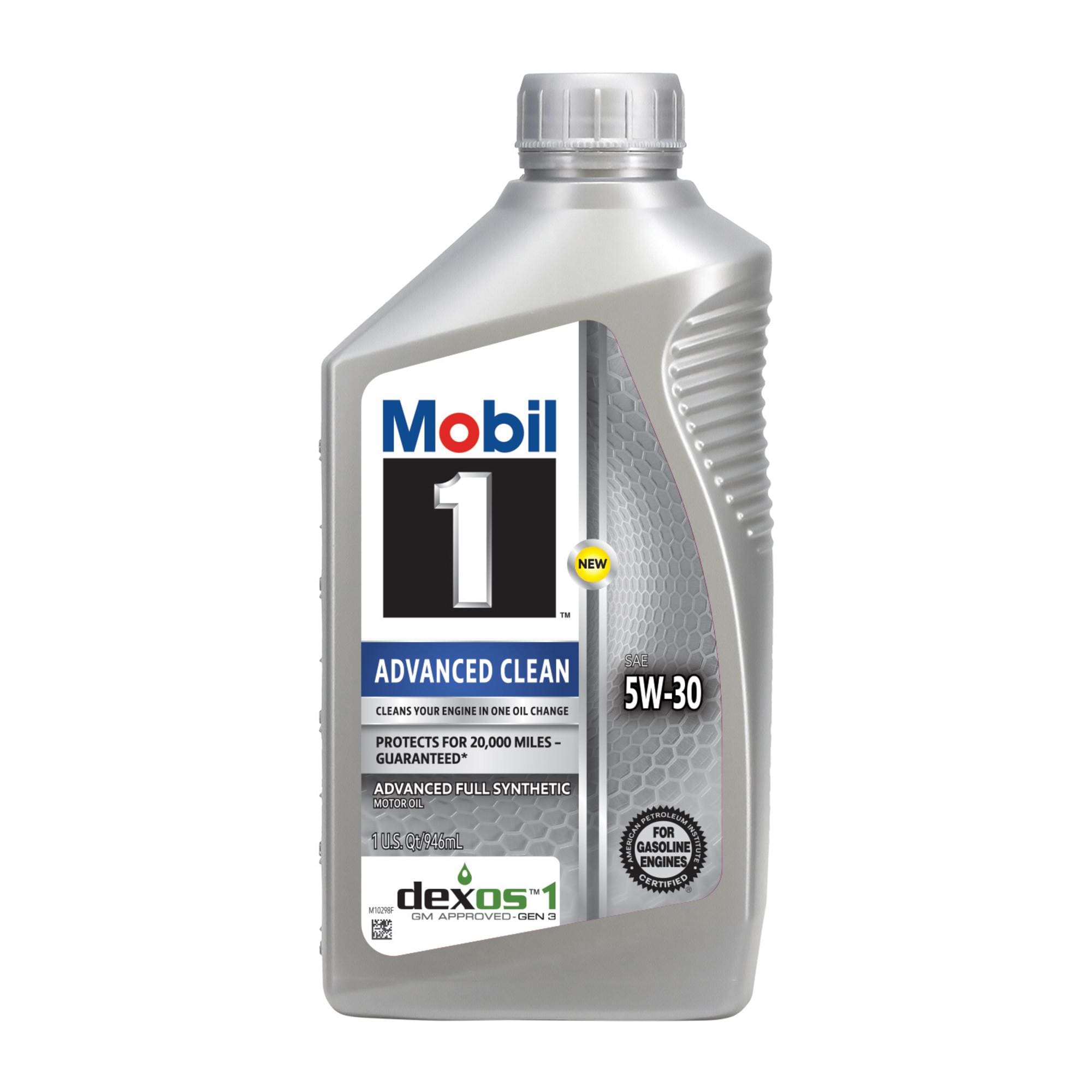 Mobil 1 Advanced Clean Full Synthetic 5W-30 Motor Oil 1 Quart