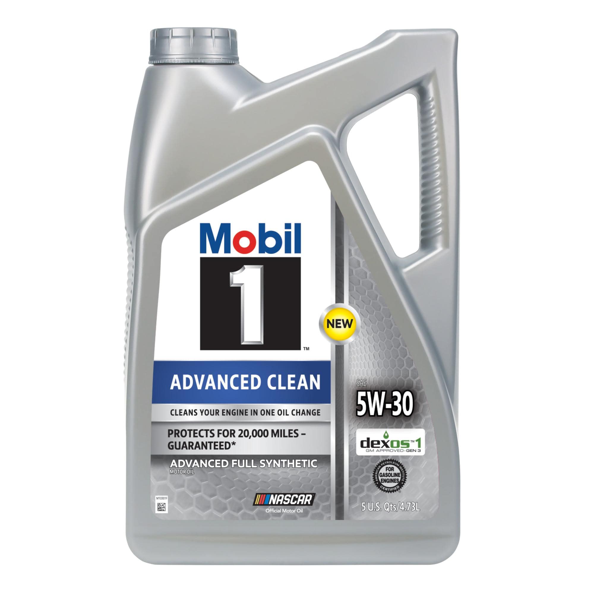 Mobil 1 Advanced Clean Full Synthetic 5W-30 Motor Oil 5 Quart
