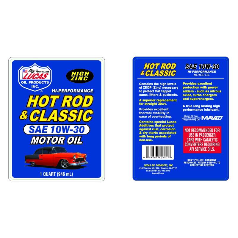 Lucas Oil Products Conventional 10W-30 Motor Oil 1 Quart | AutoZone