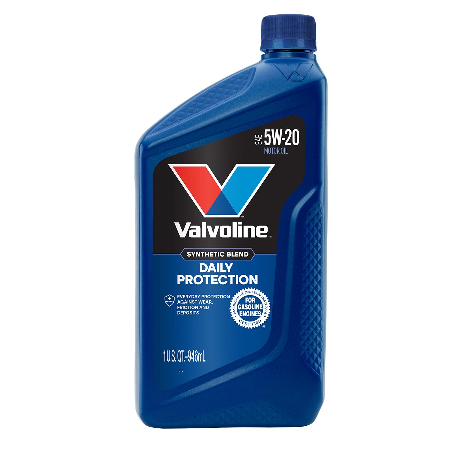Valvoline Daily Protection Synthetic Blend 5W-20 Motor Oil 1 Quart
