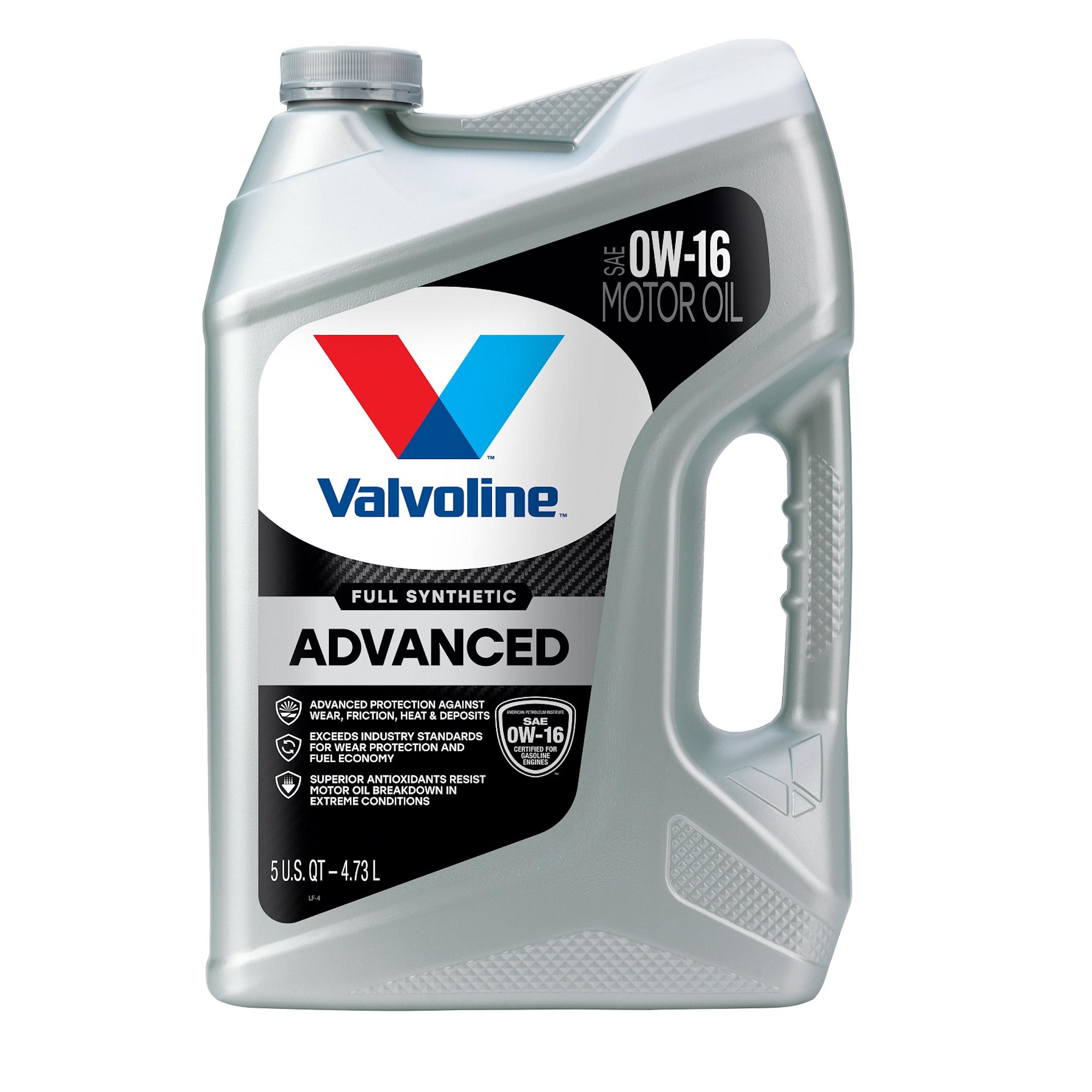 Valvoline Advanced Protection Standard Full Synthetic 0W-16 Engine