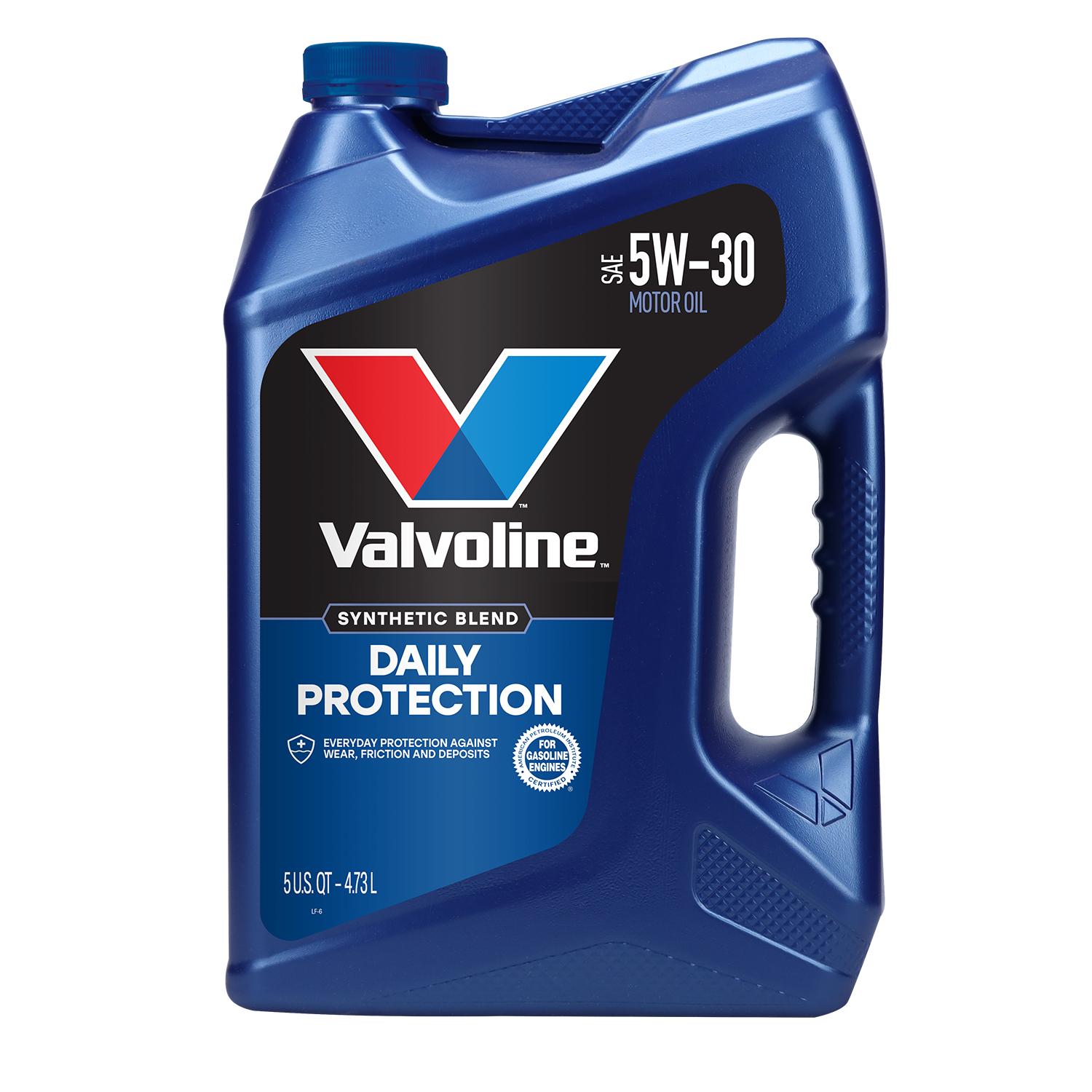 Valvoline Daily Protection Synthetic Blend 5W-30 Motor Oil 5 Quart