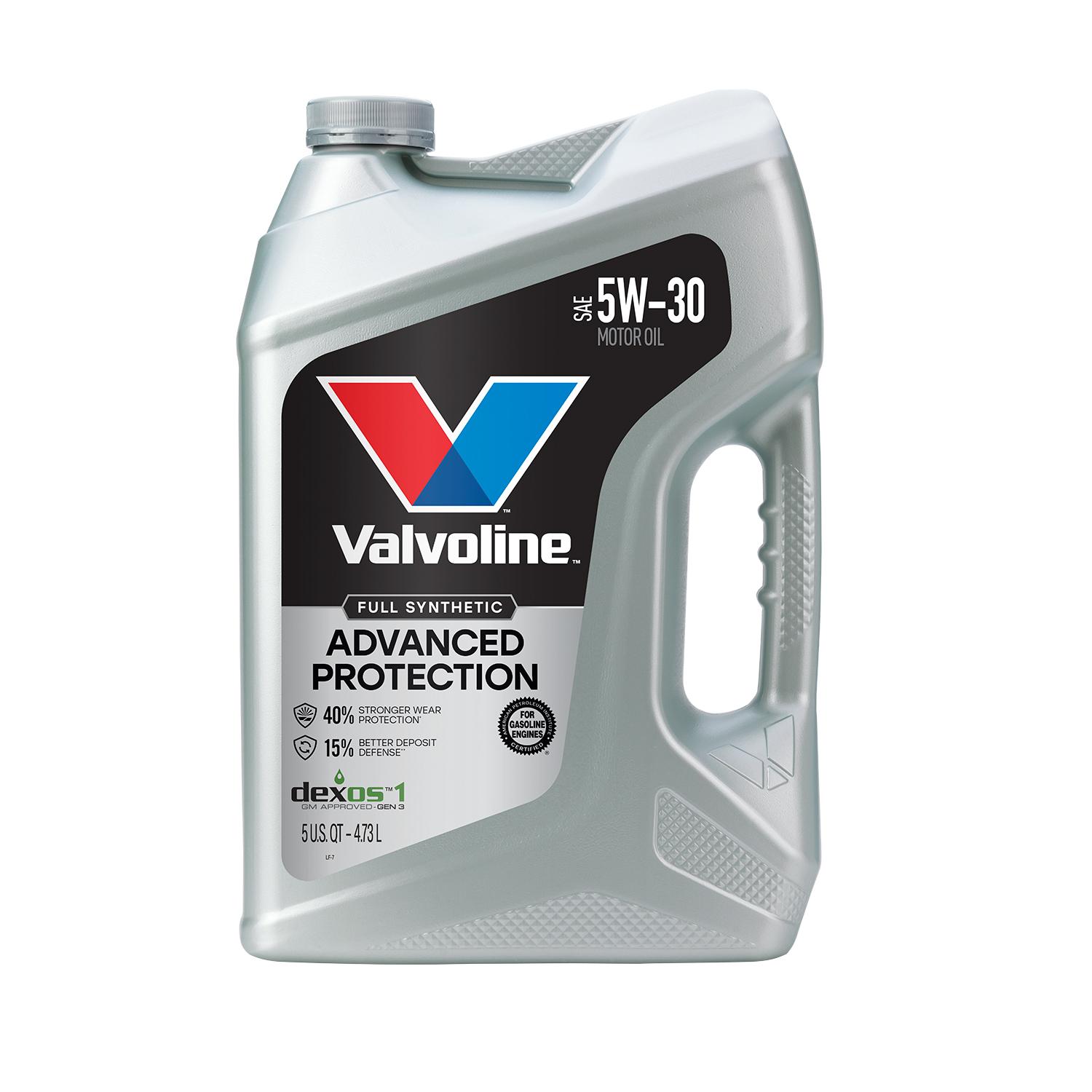 Valvoline Advanced Full Synthetic 5W-30 Motor Oil 5 Quart for Toyota Tacoma